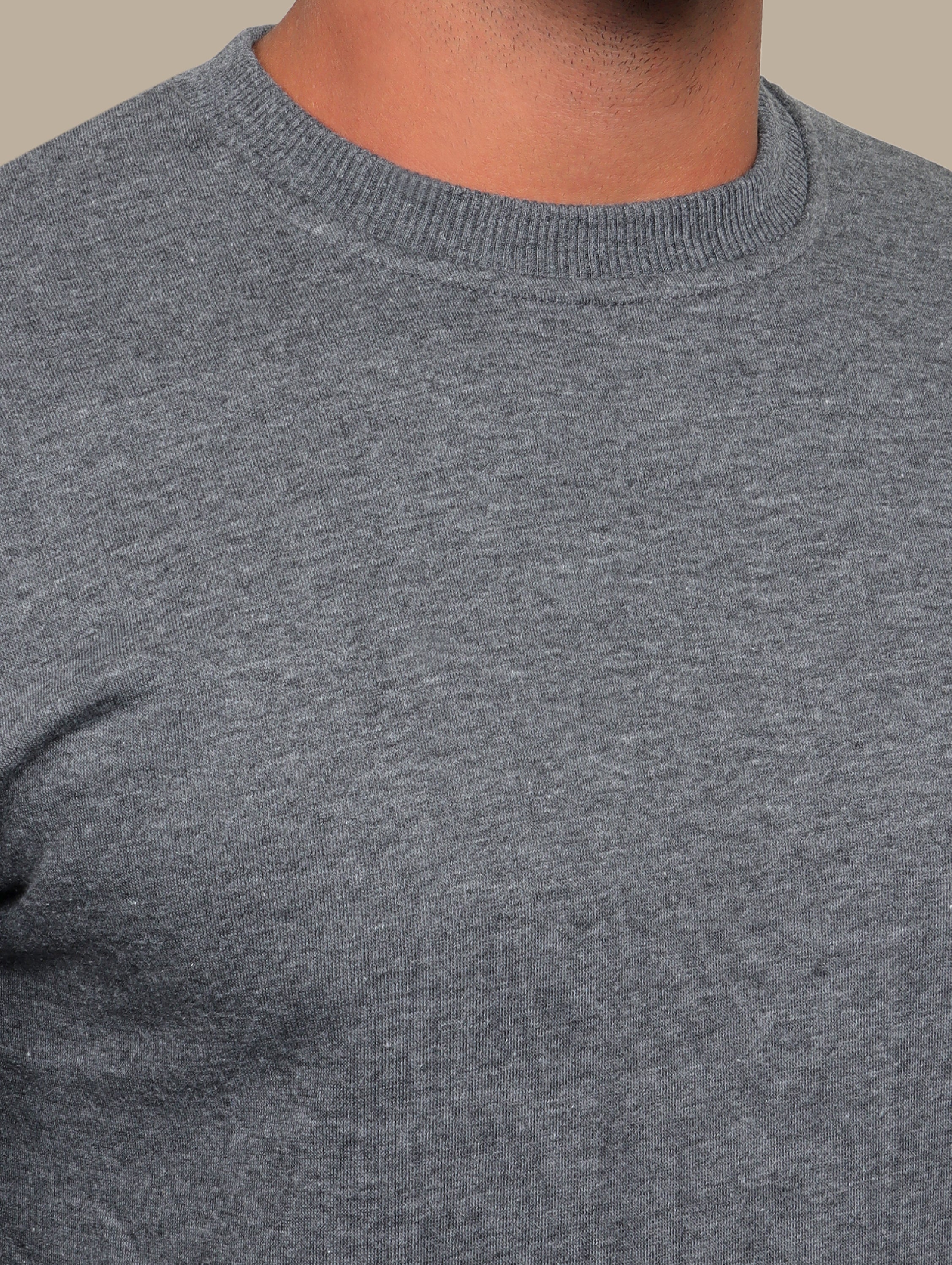 Sweatshirt Basic R-neck | Dark Gray