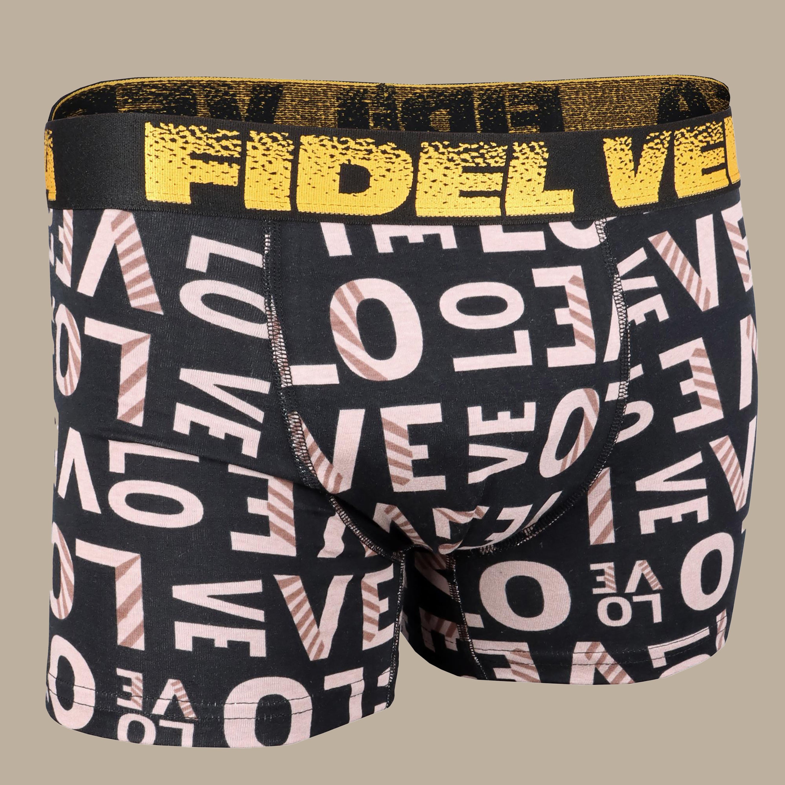 Fidel Verta Boxer Love | Black, Beige