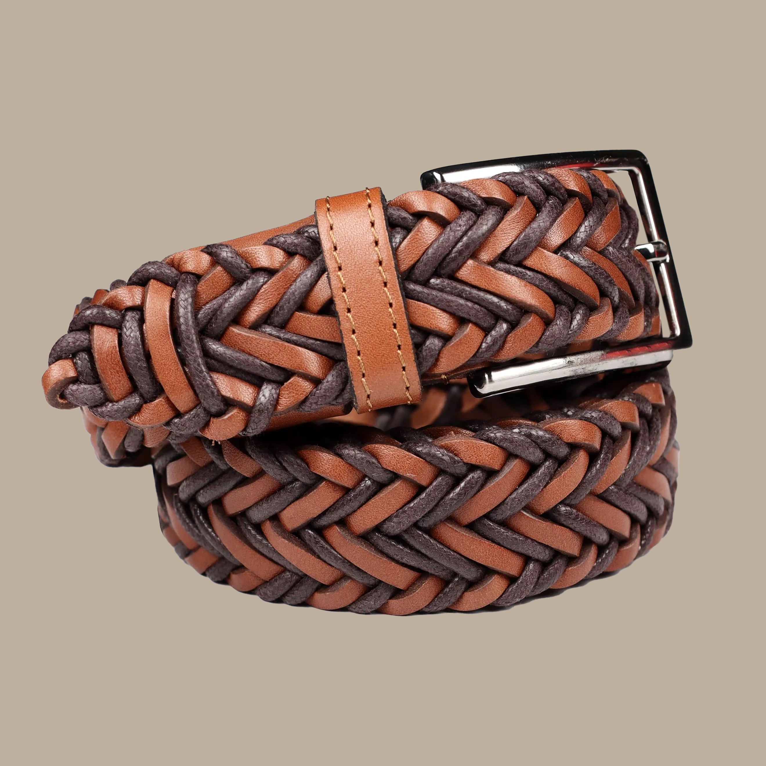 Belt Leather braided