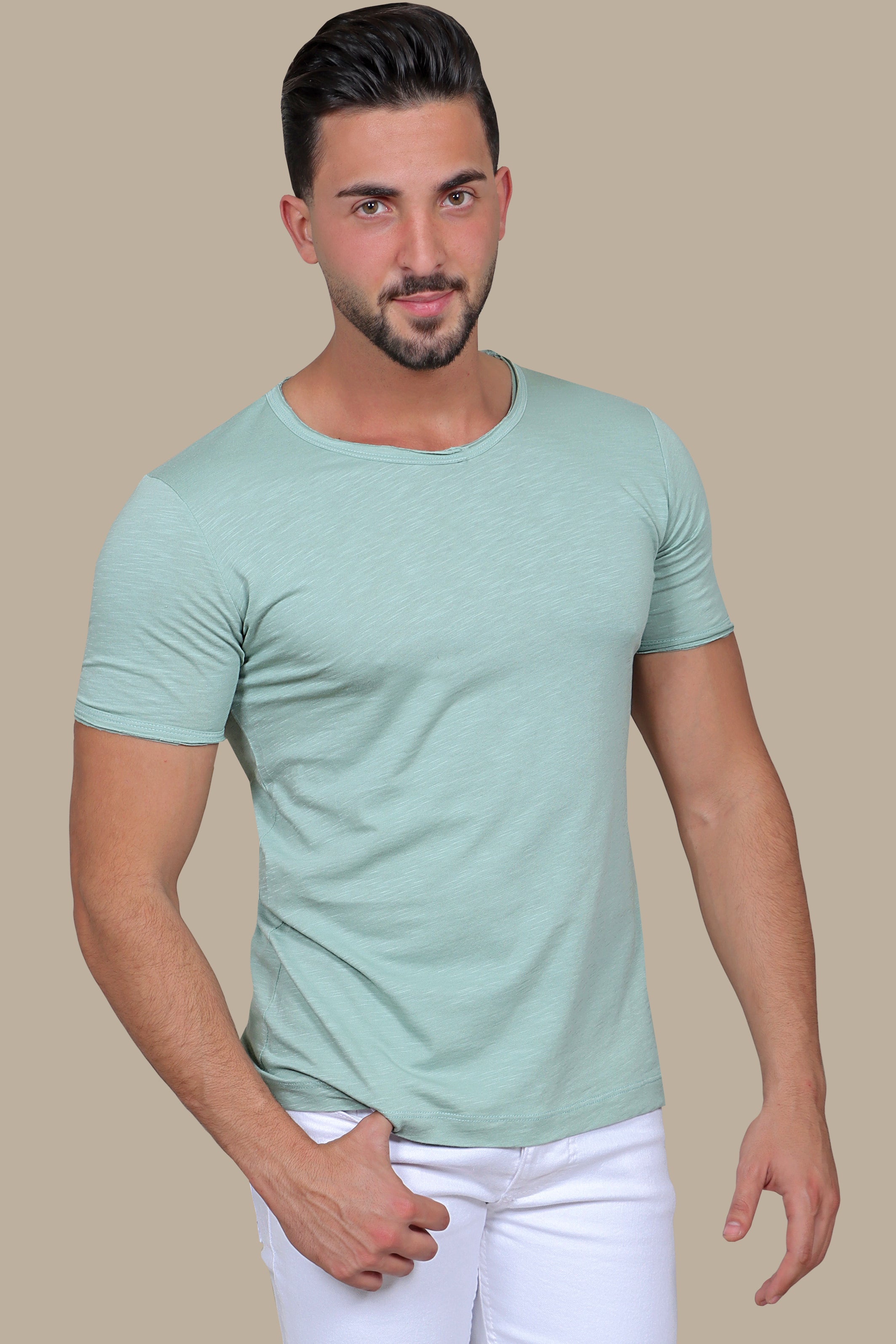 T-Shirt Mélange | Green