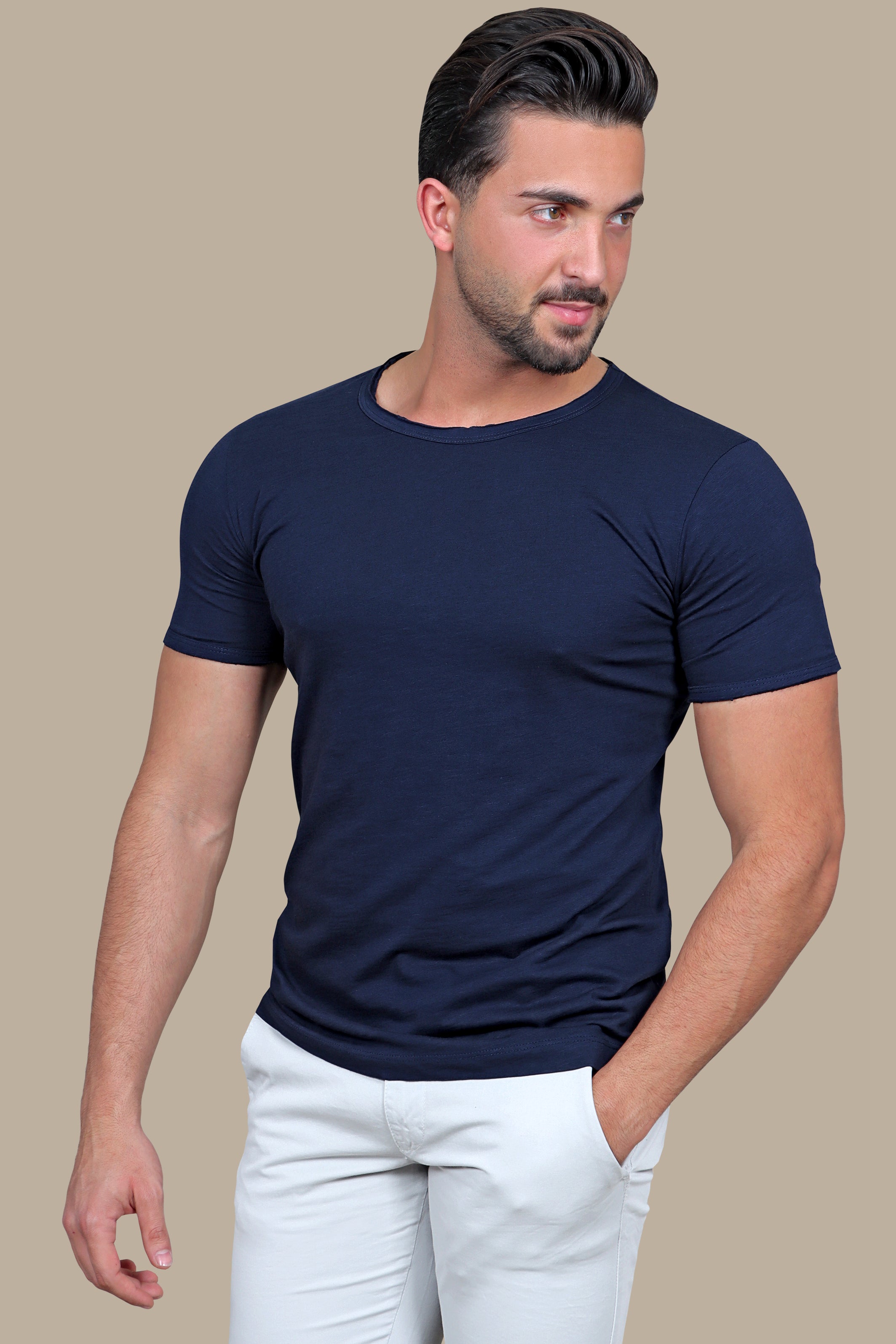T-Shirt Mélange | Navy