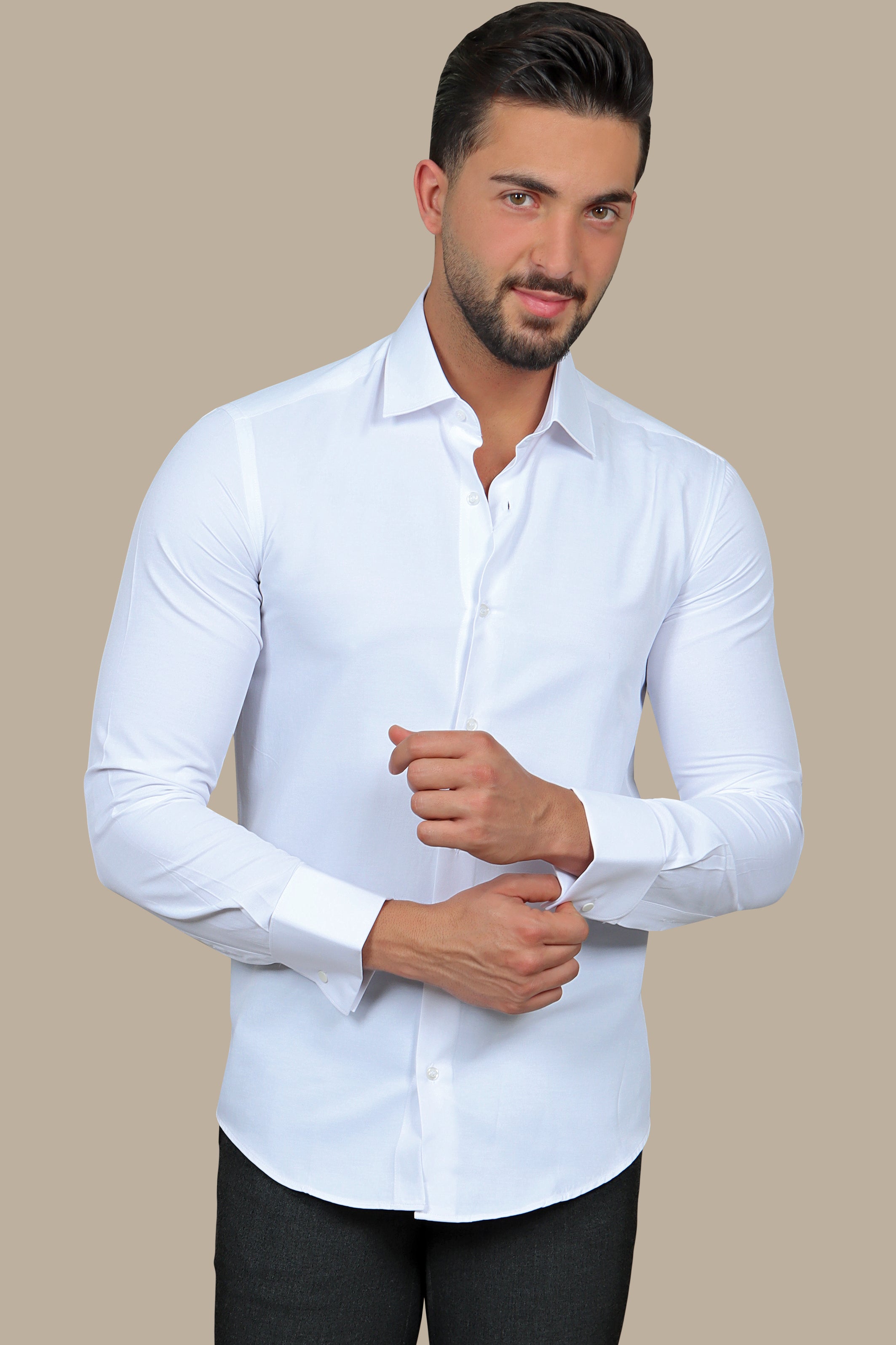 Shirt Cuff Plain | White