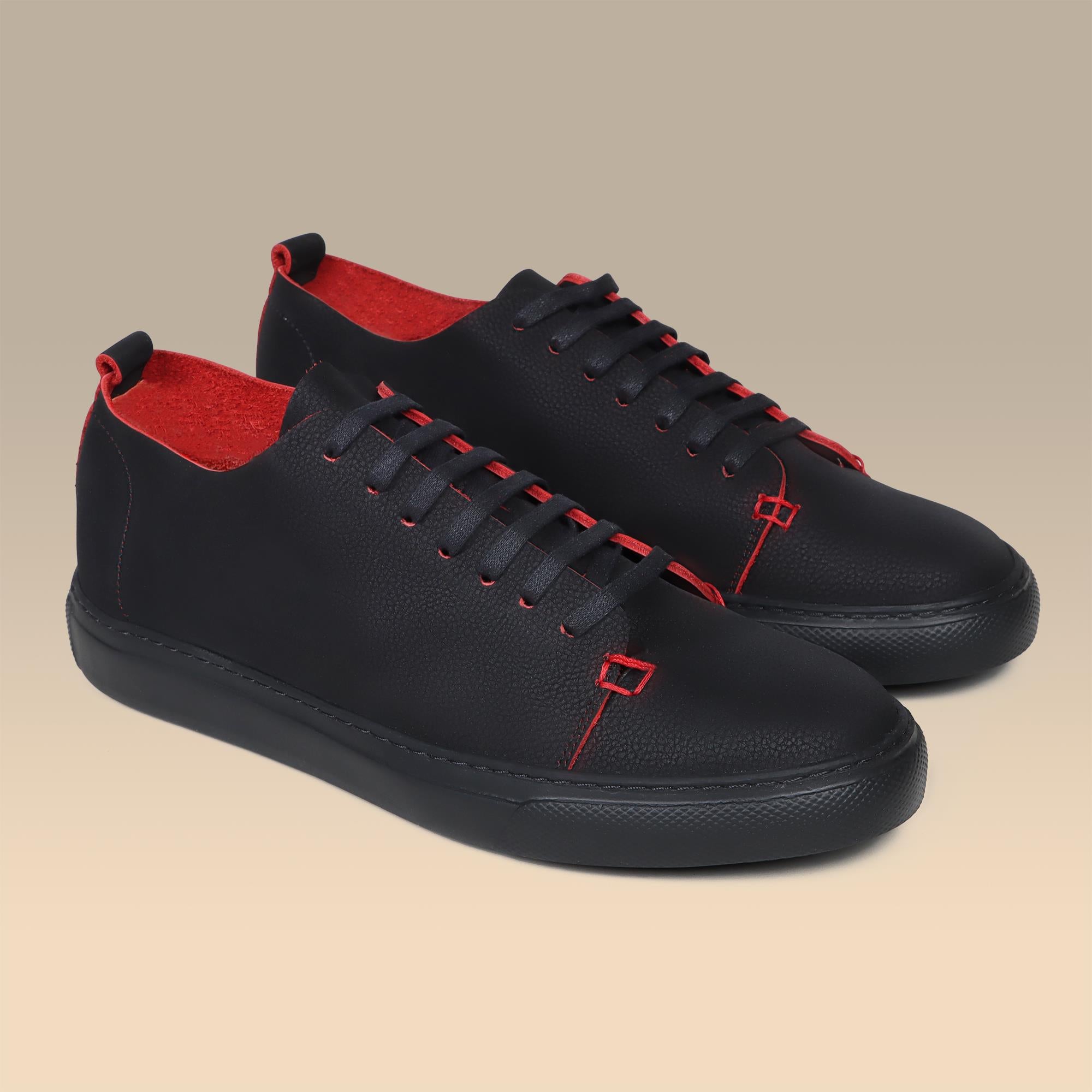 Shoes Sneakers Red Inside | Black