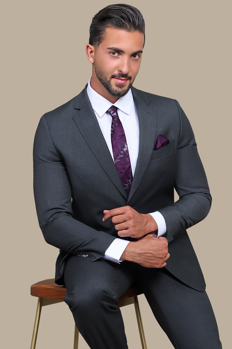 10 Chic Grey Suit & Blue Shirt Outfits for Men - ATG