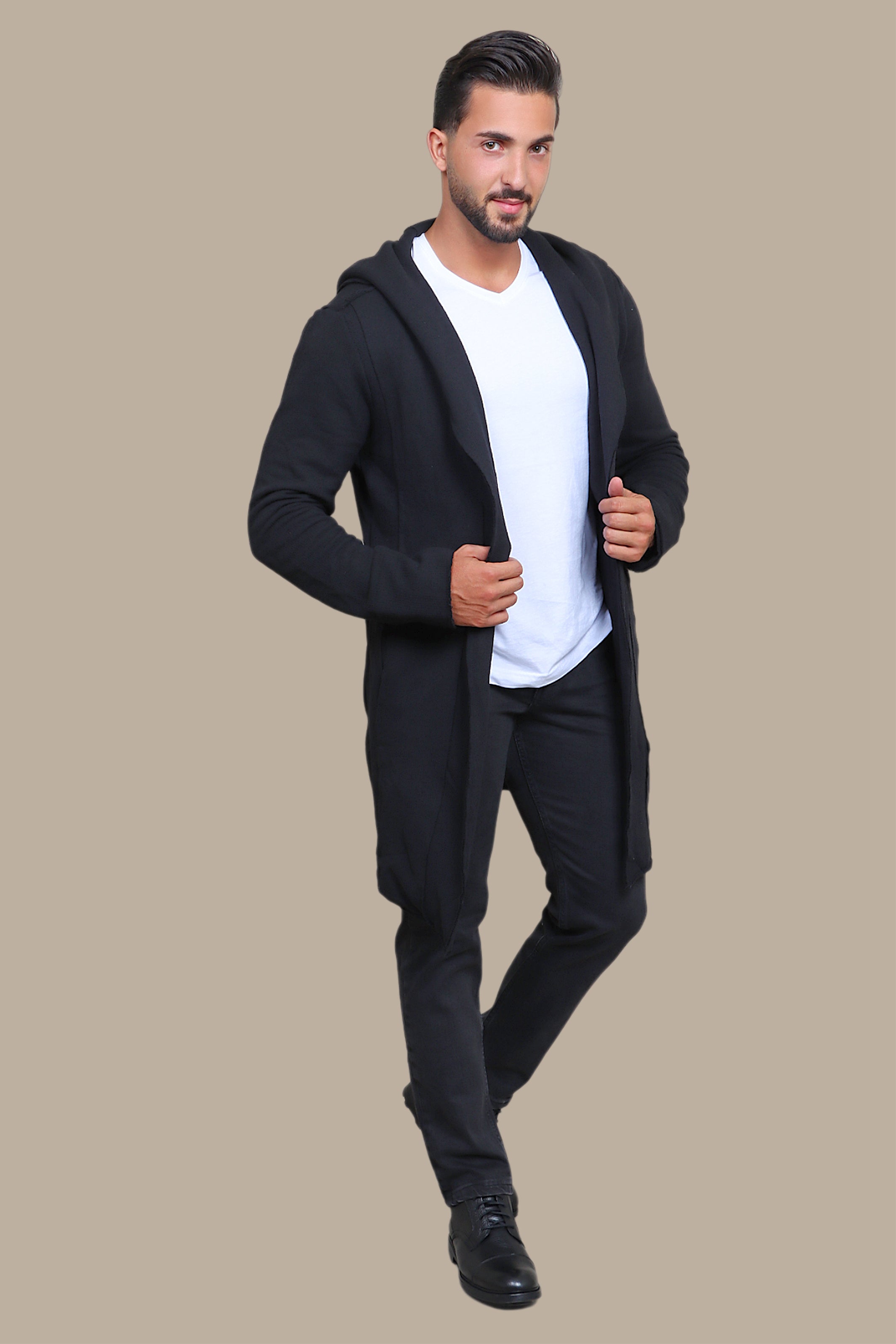 Chic Black Long Cardigan Jacket: Effortless Elegance for Every Occasion