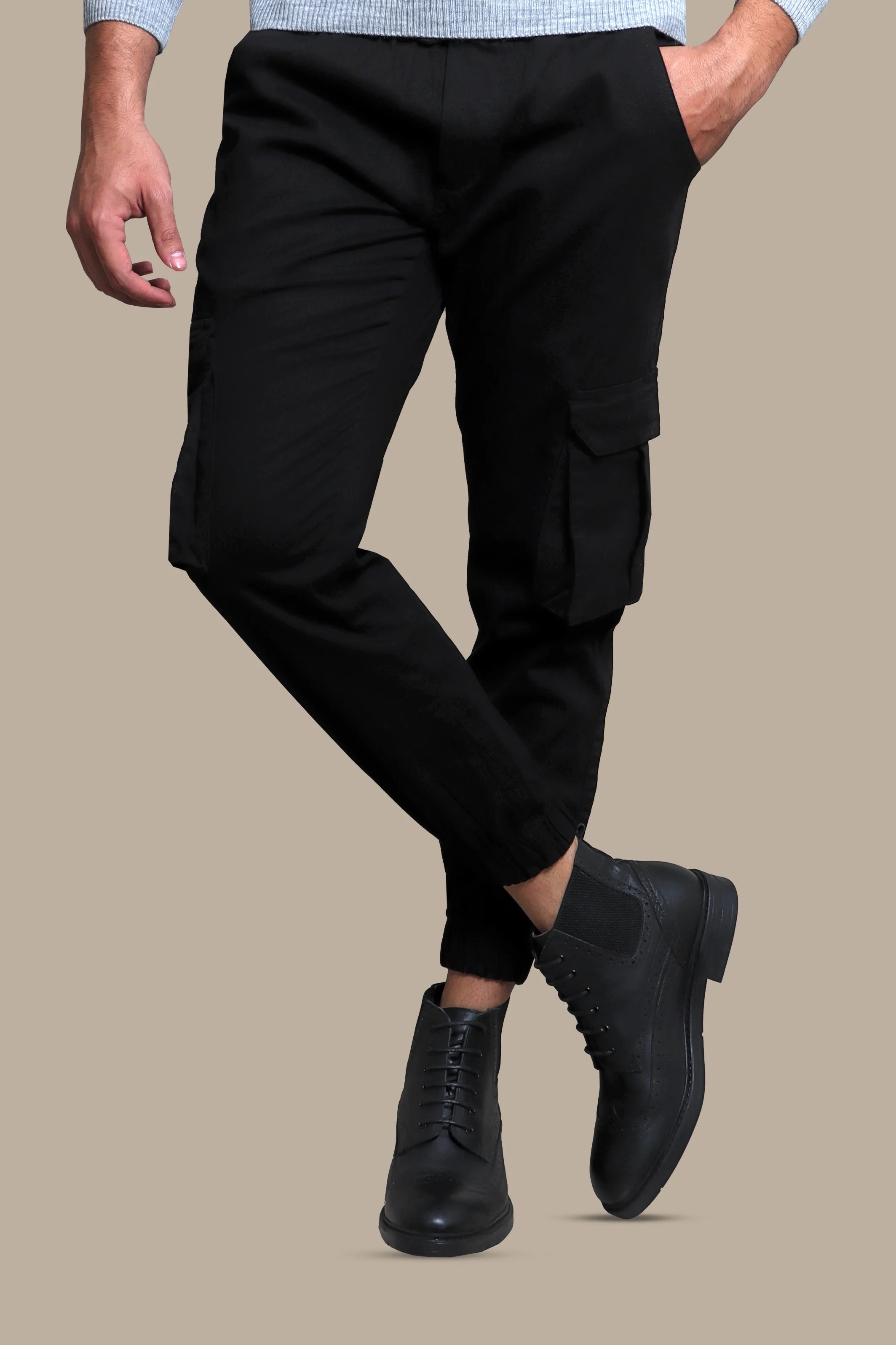 Noir Elegance: Black Cargo Pants for Timeless Style