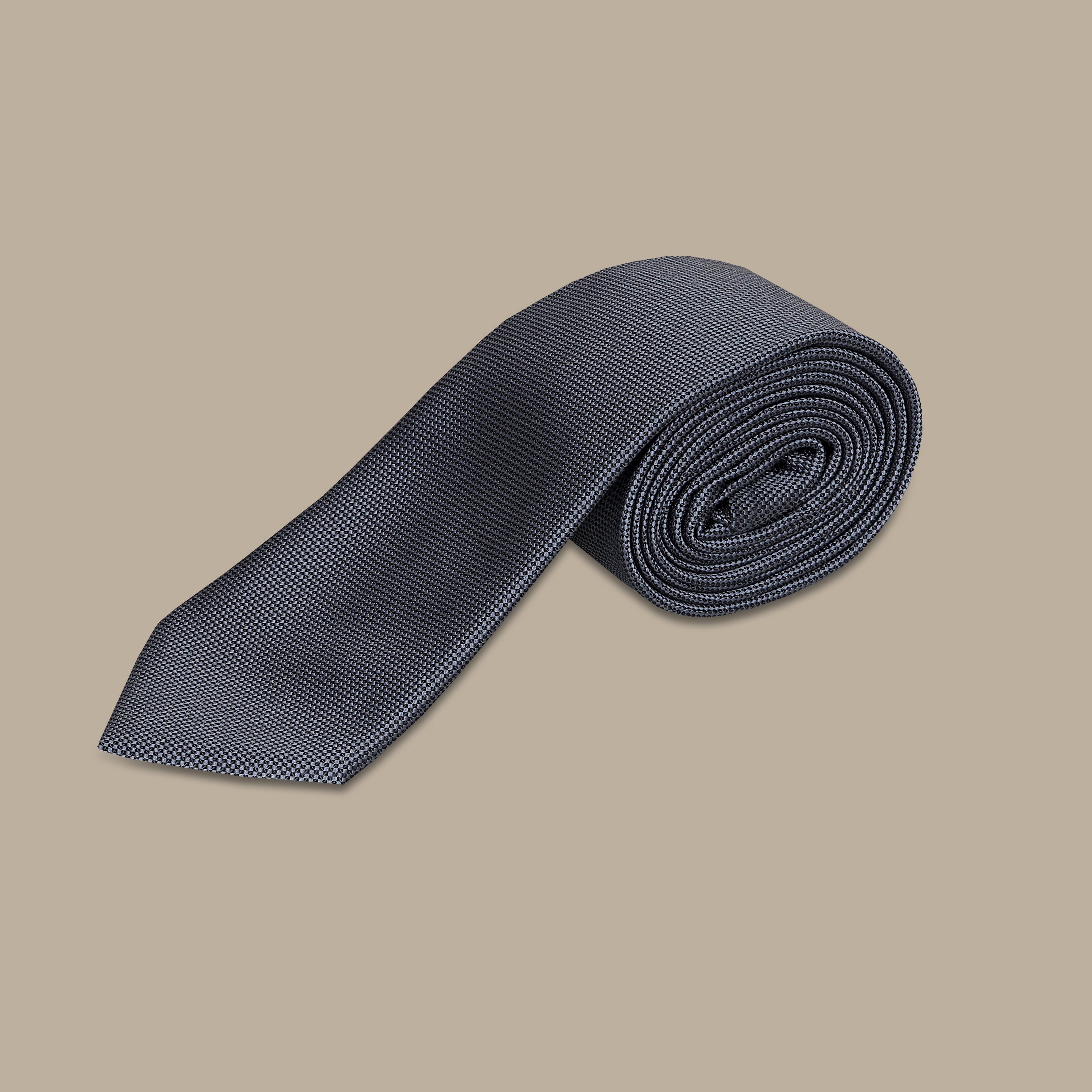 Sophisticated Slate: Solid Grey Tie Set