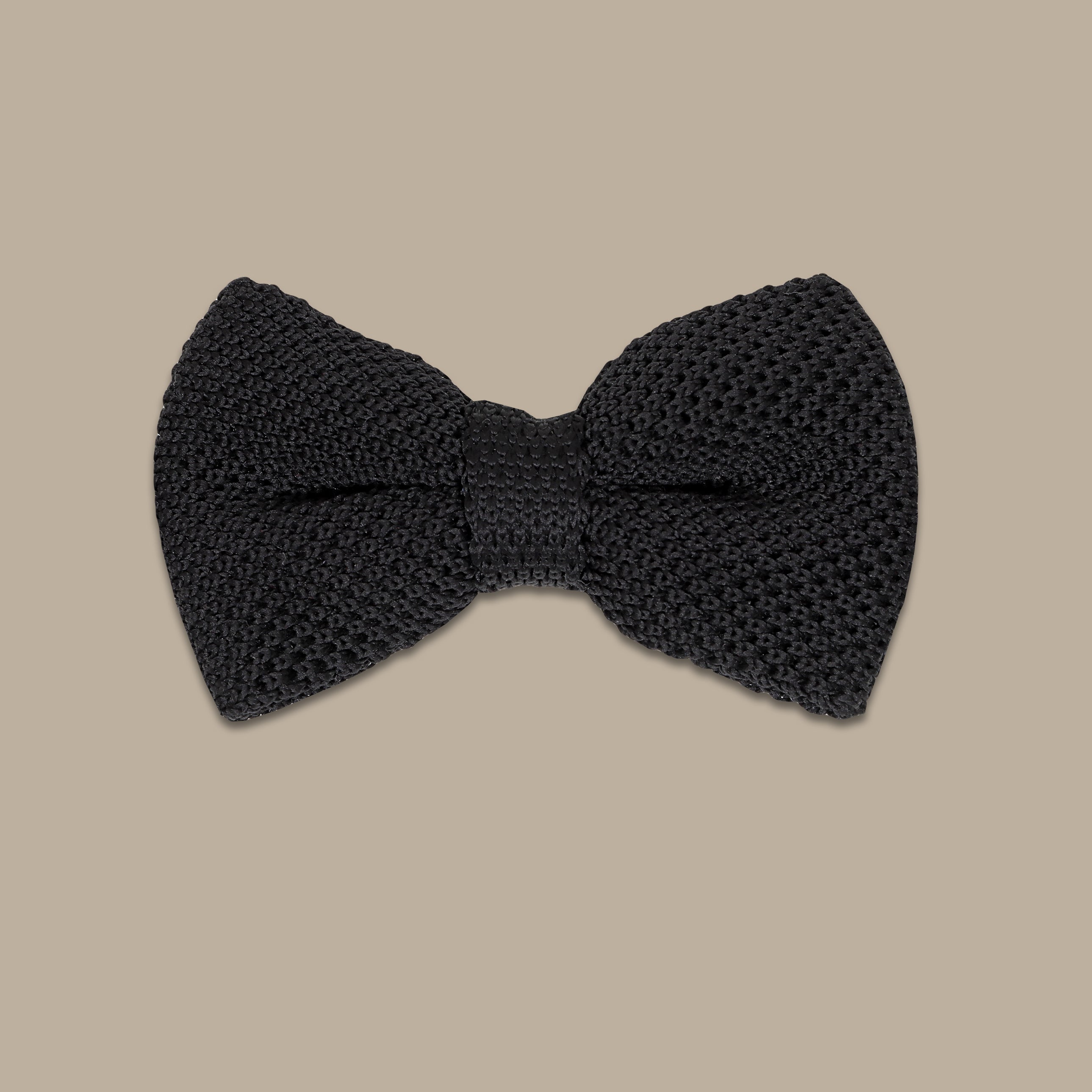 Monochrome Elegance: The Black Trico Bowtie