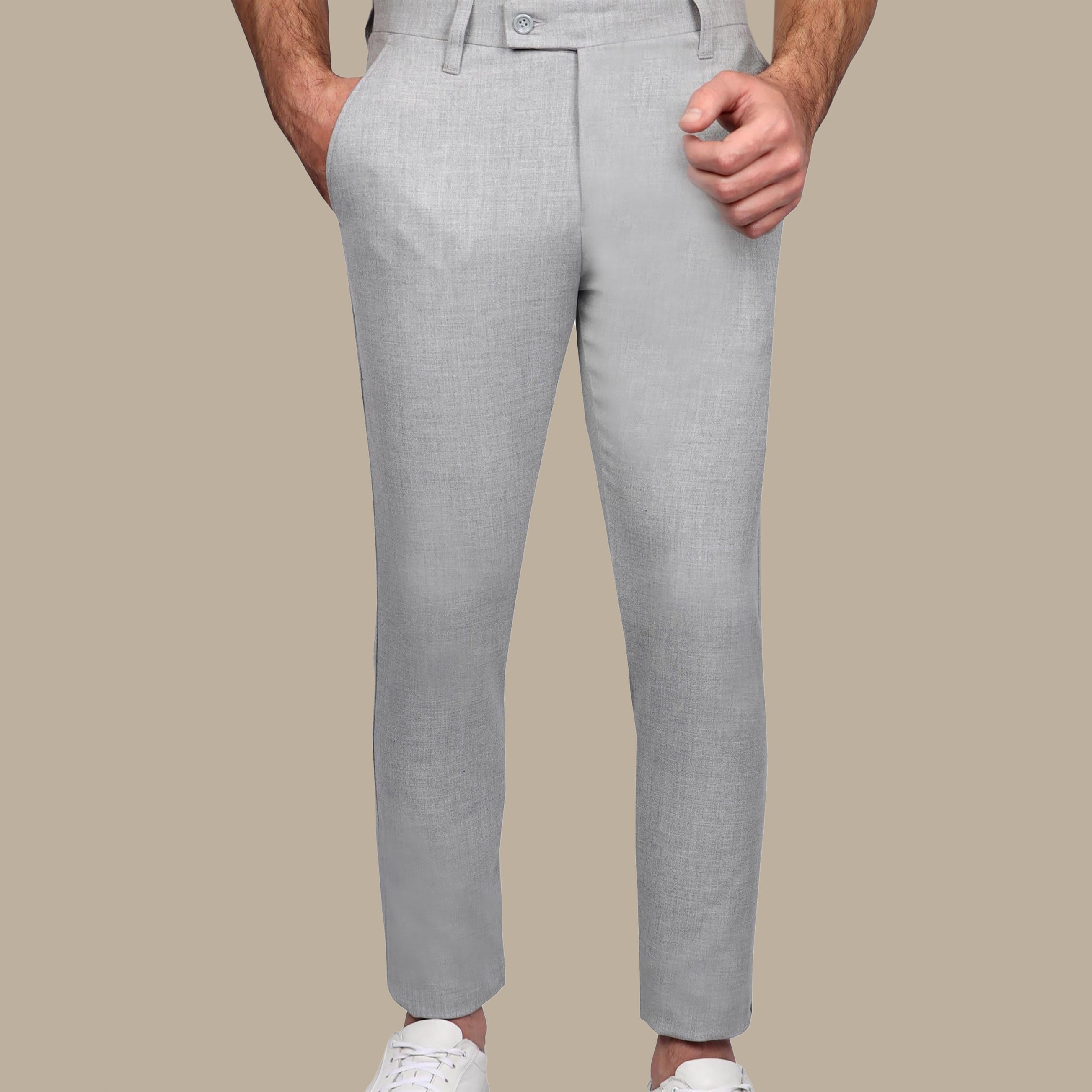 Fashion Trouser Basic Plain | Grey