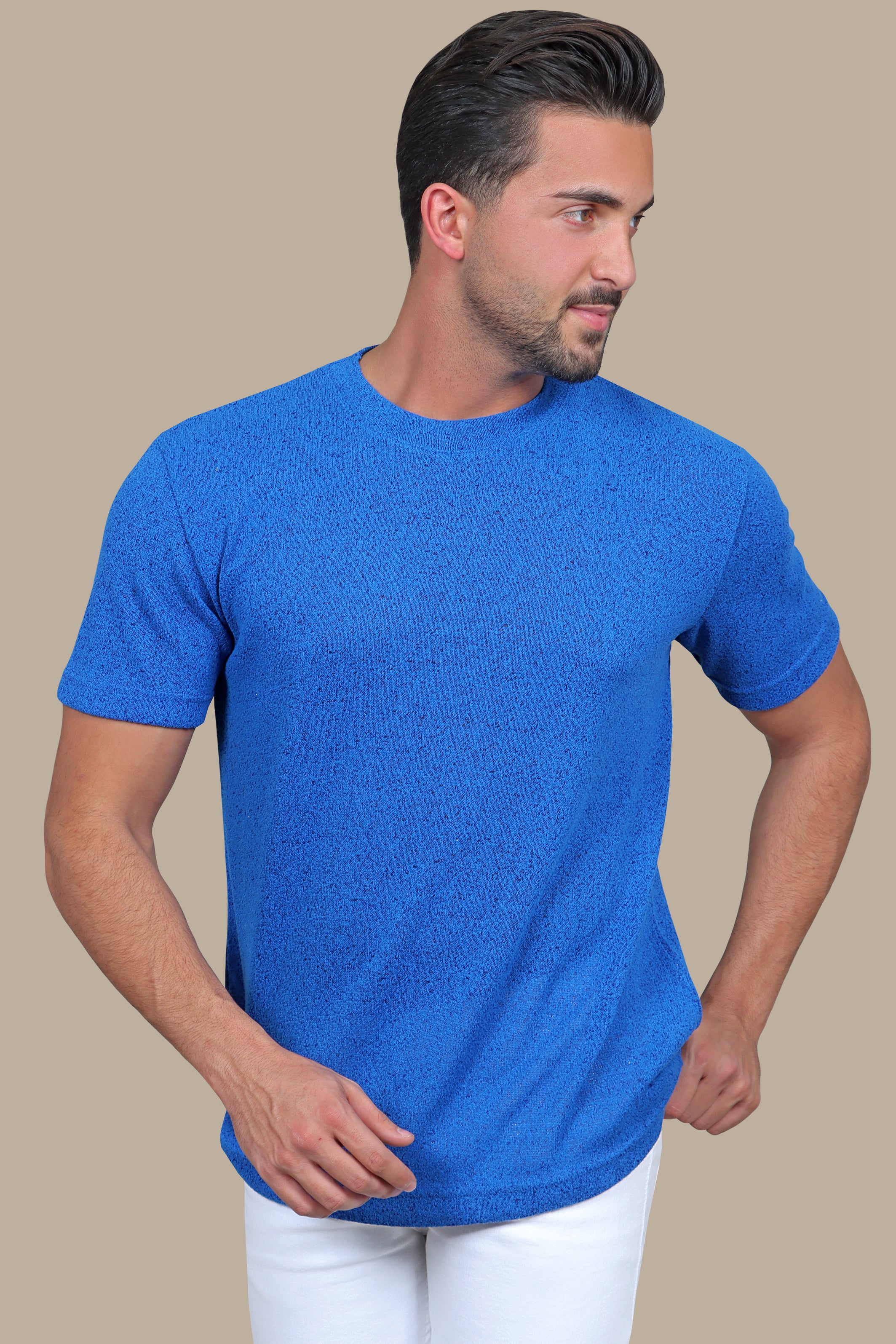 T-shirt Oversized Knitted | Blue