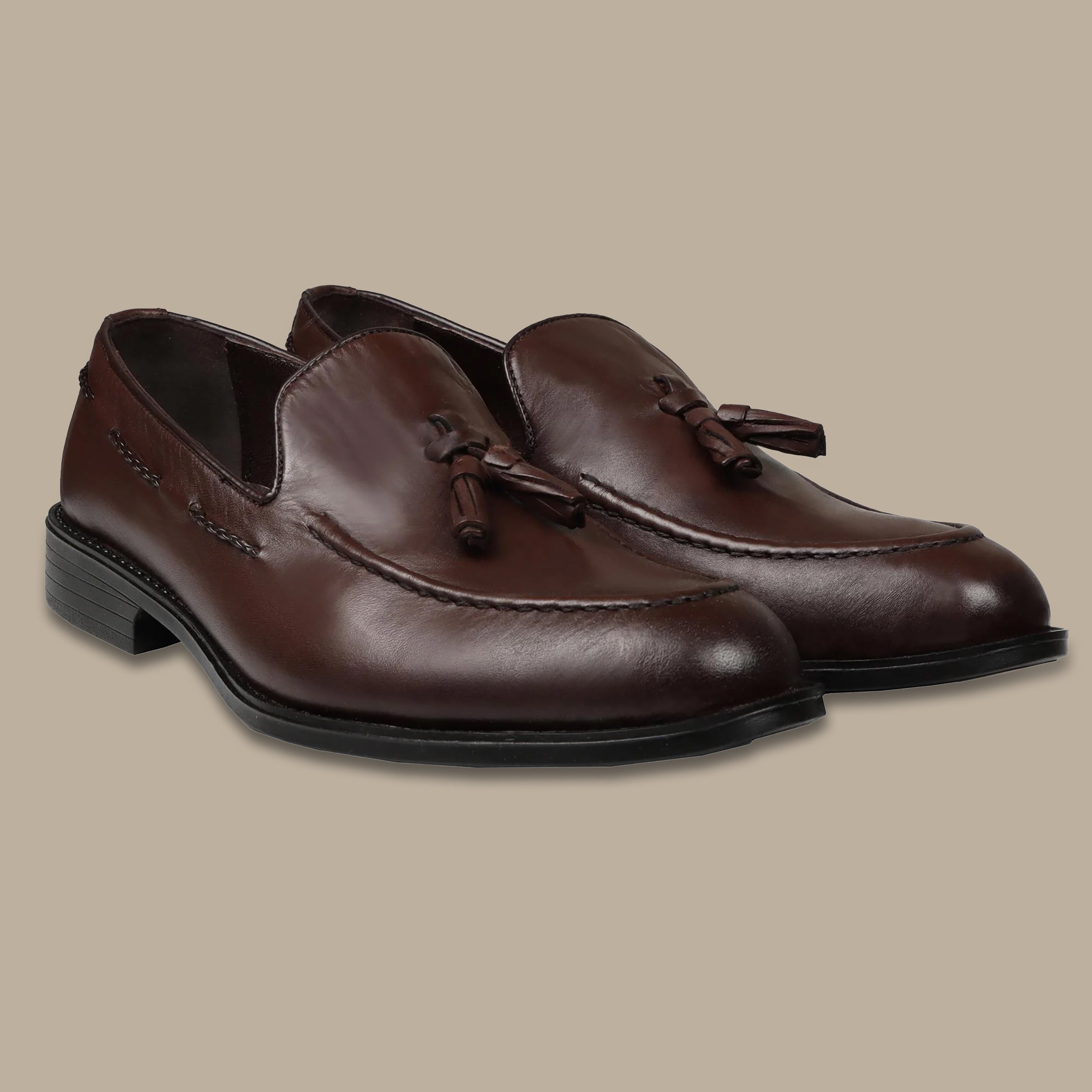Shoes Classic Loafer with frills | Brown