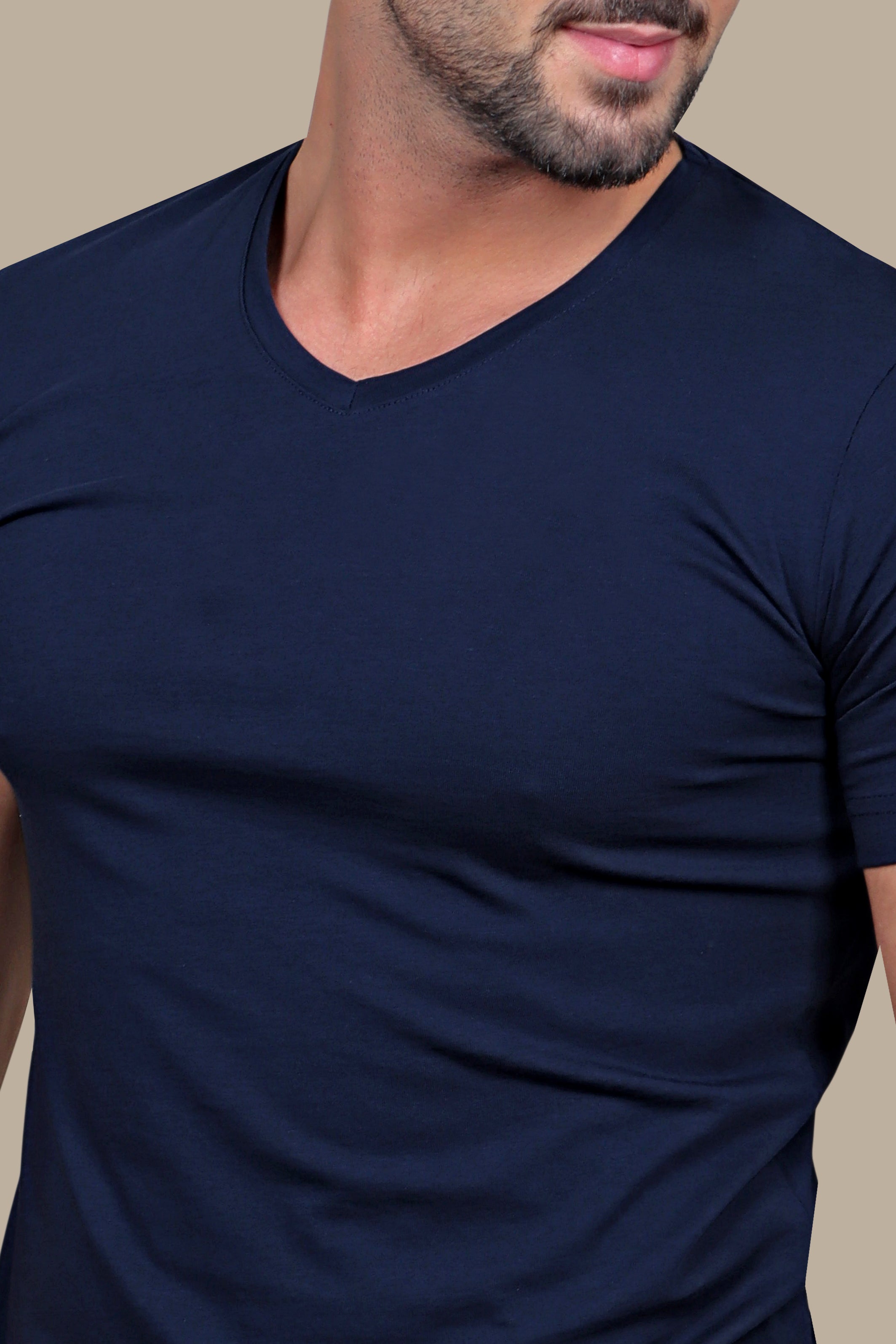 T-shirt Basic V-neck | Navy
