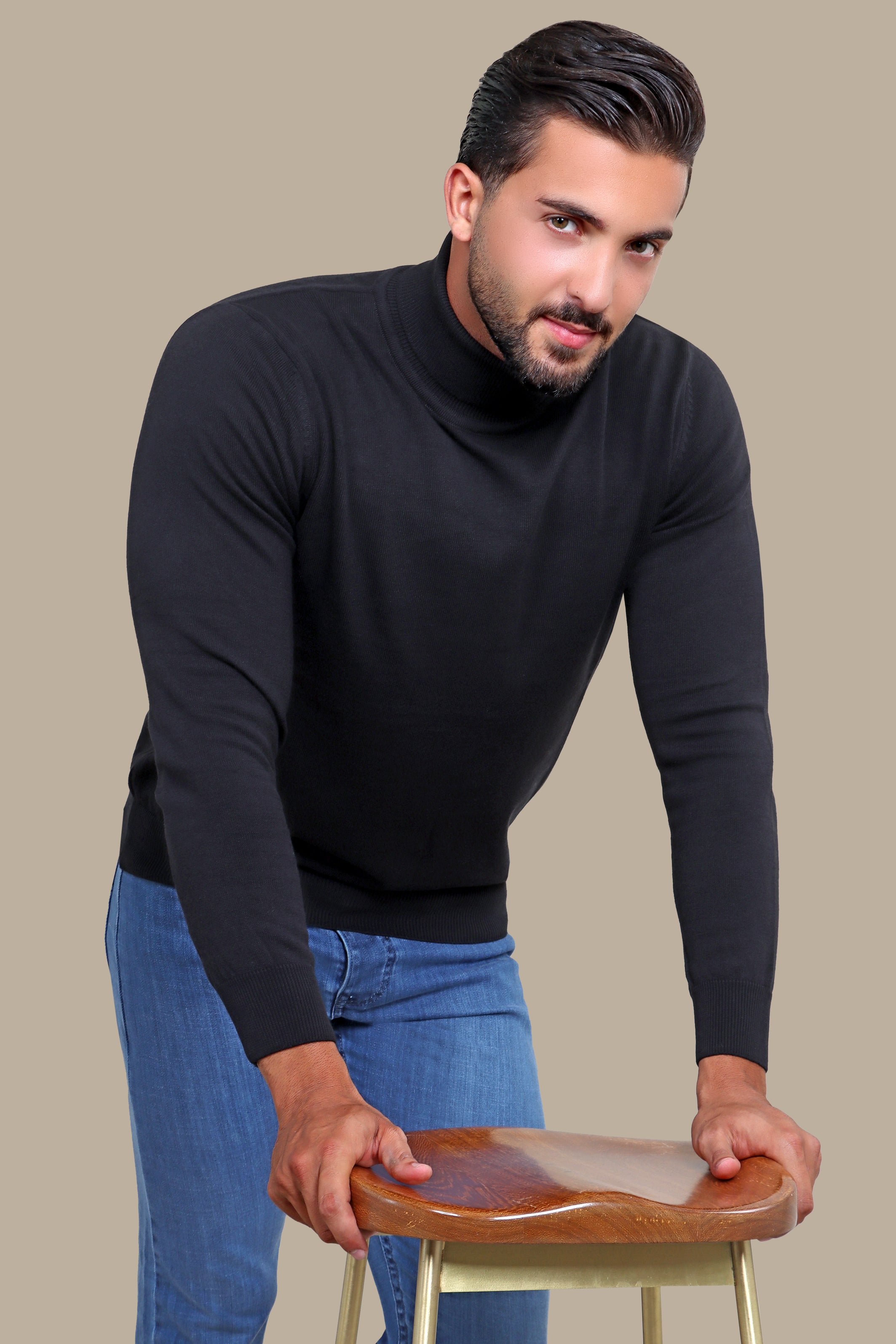 Sweater Turtle Neck Basic | Black