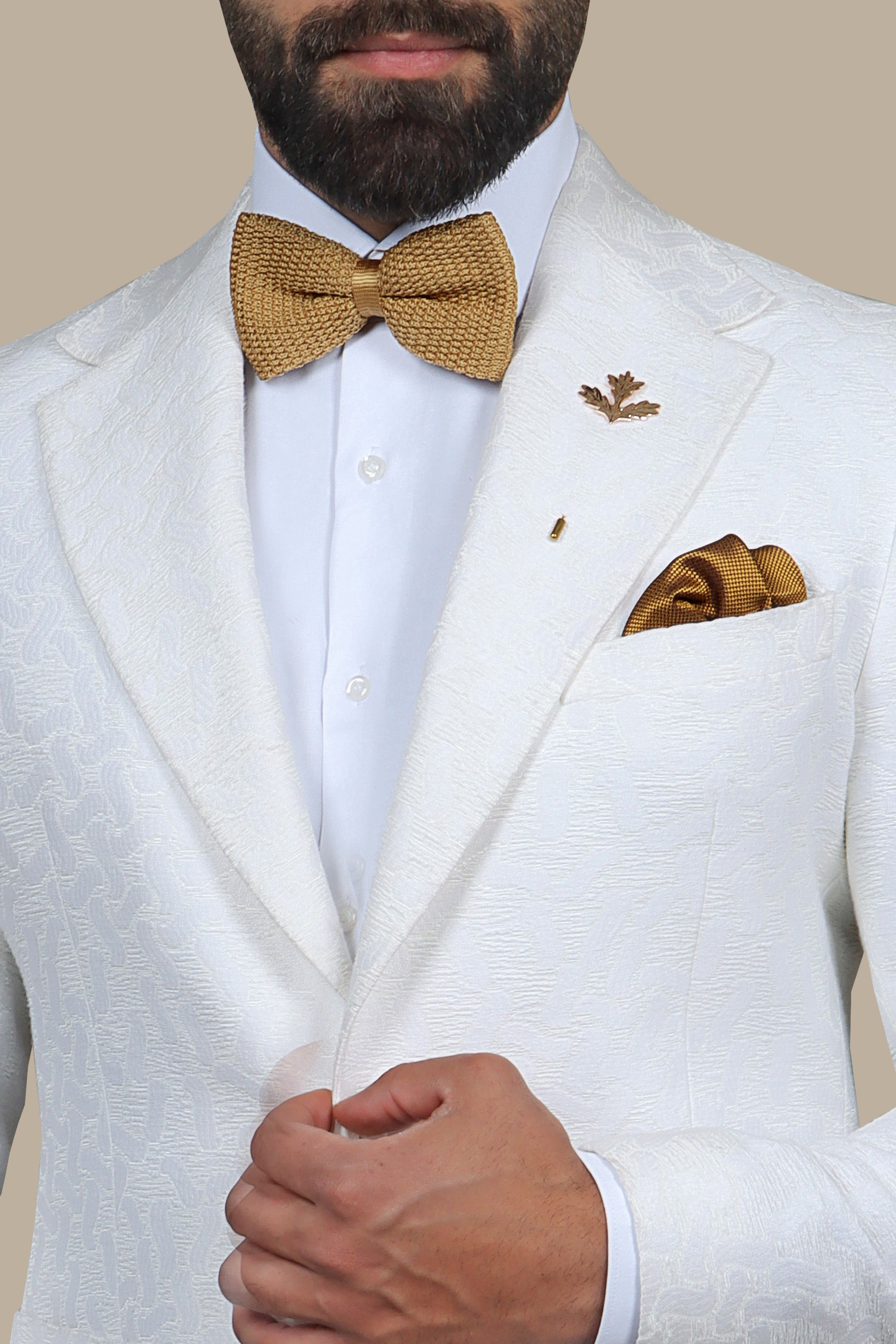 Signature Sophistication: The FV Special Blazer with White Patterned Patch Pocket