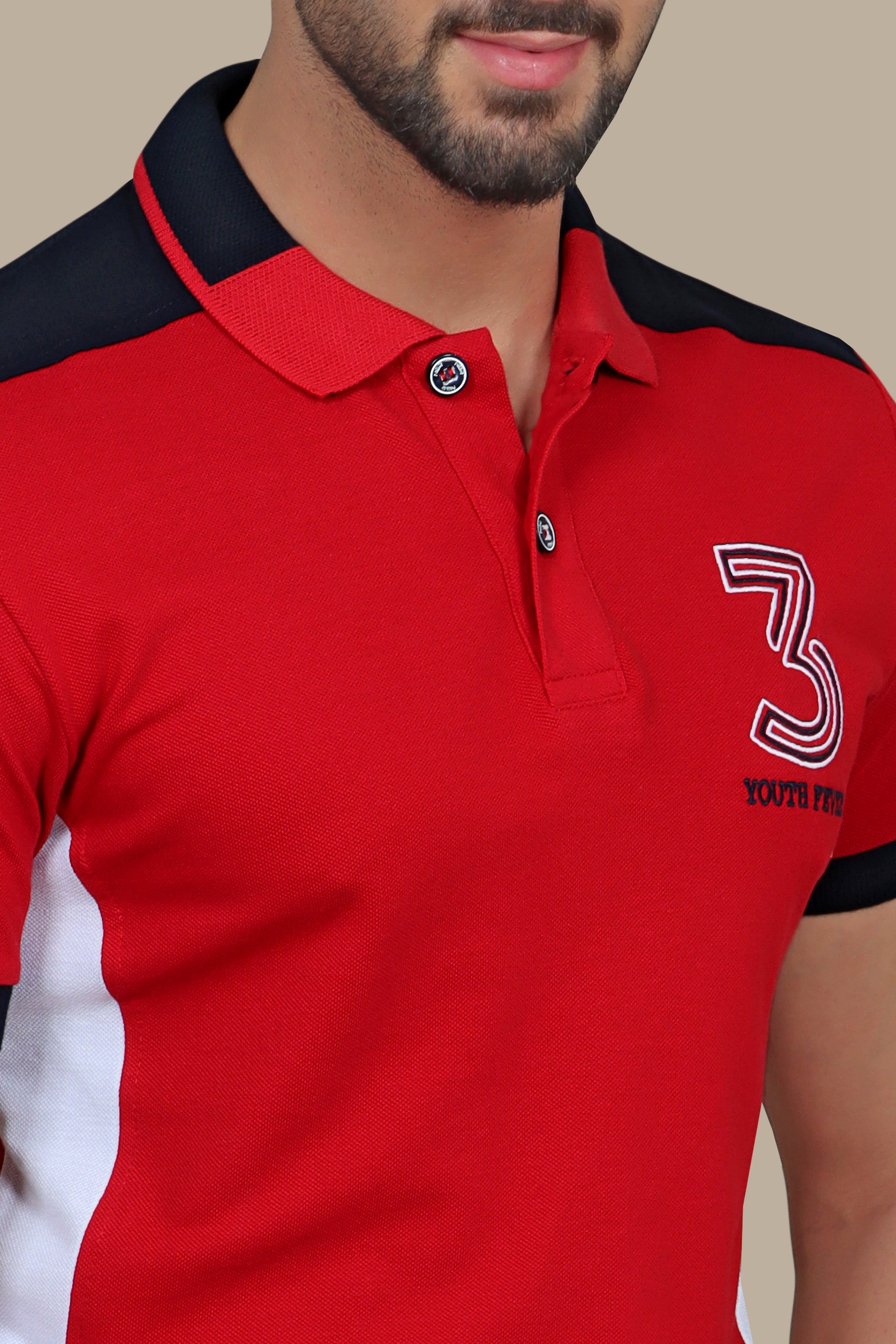 Crimson Threaded: Polo Patched Cuts