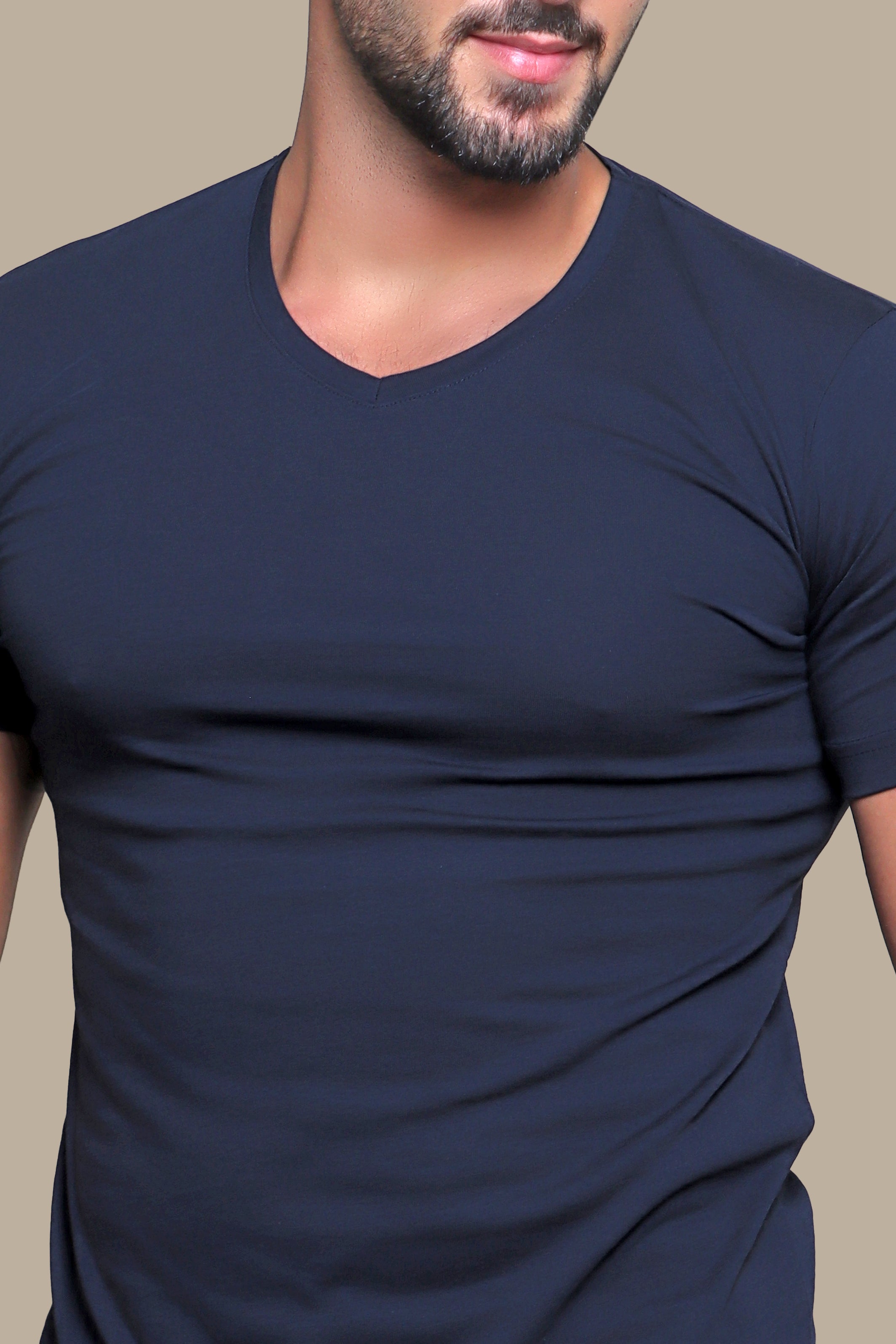 T-shirt Basic V-neck | Navy