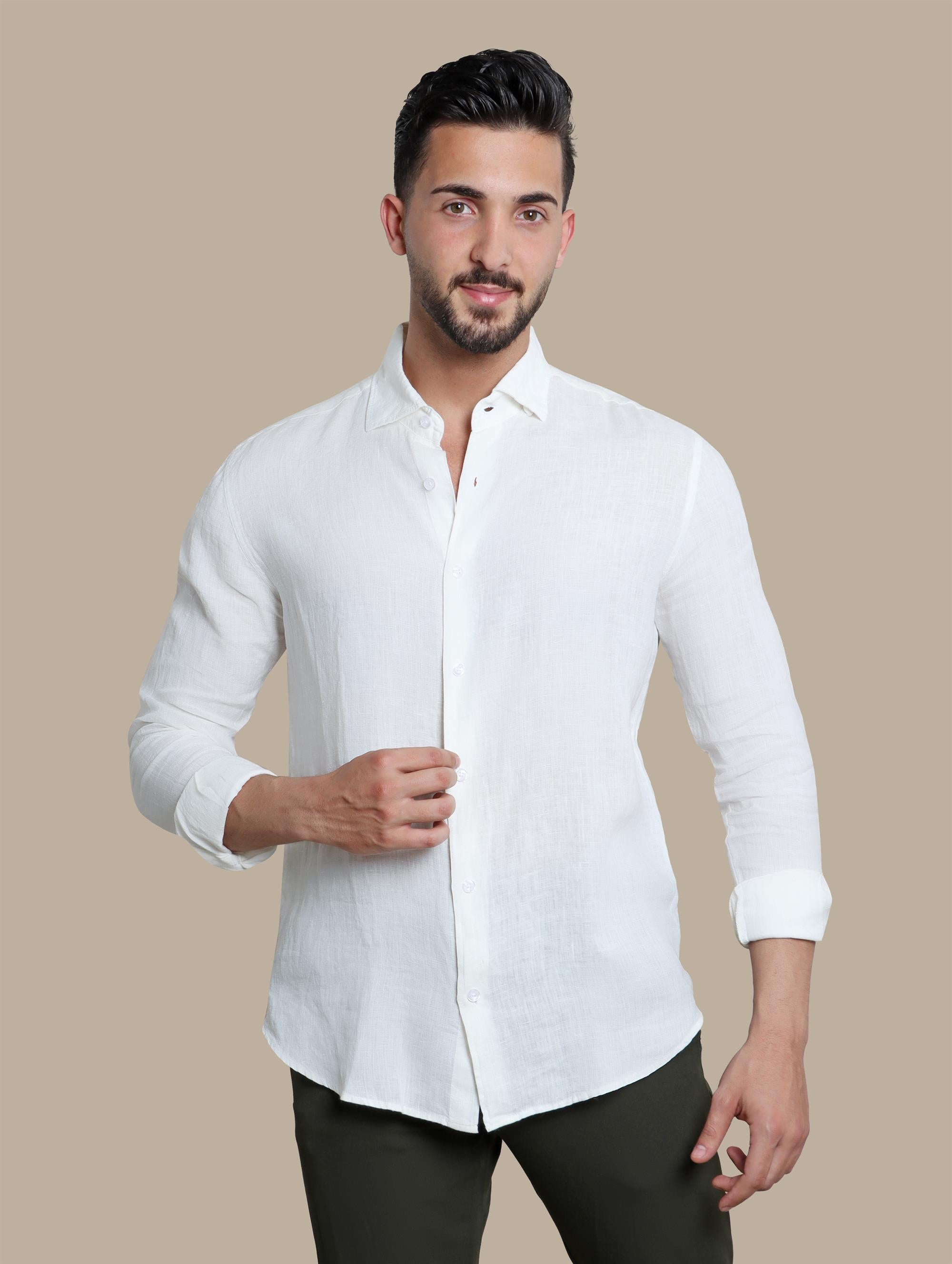 Shirt Linen Basic | White
