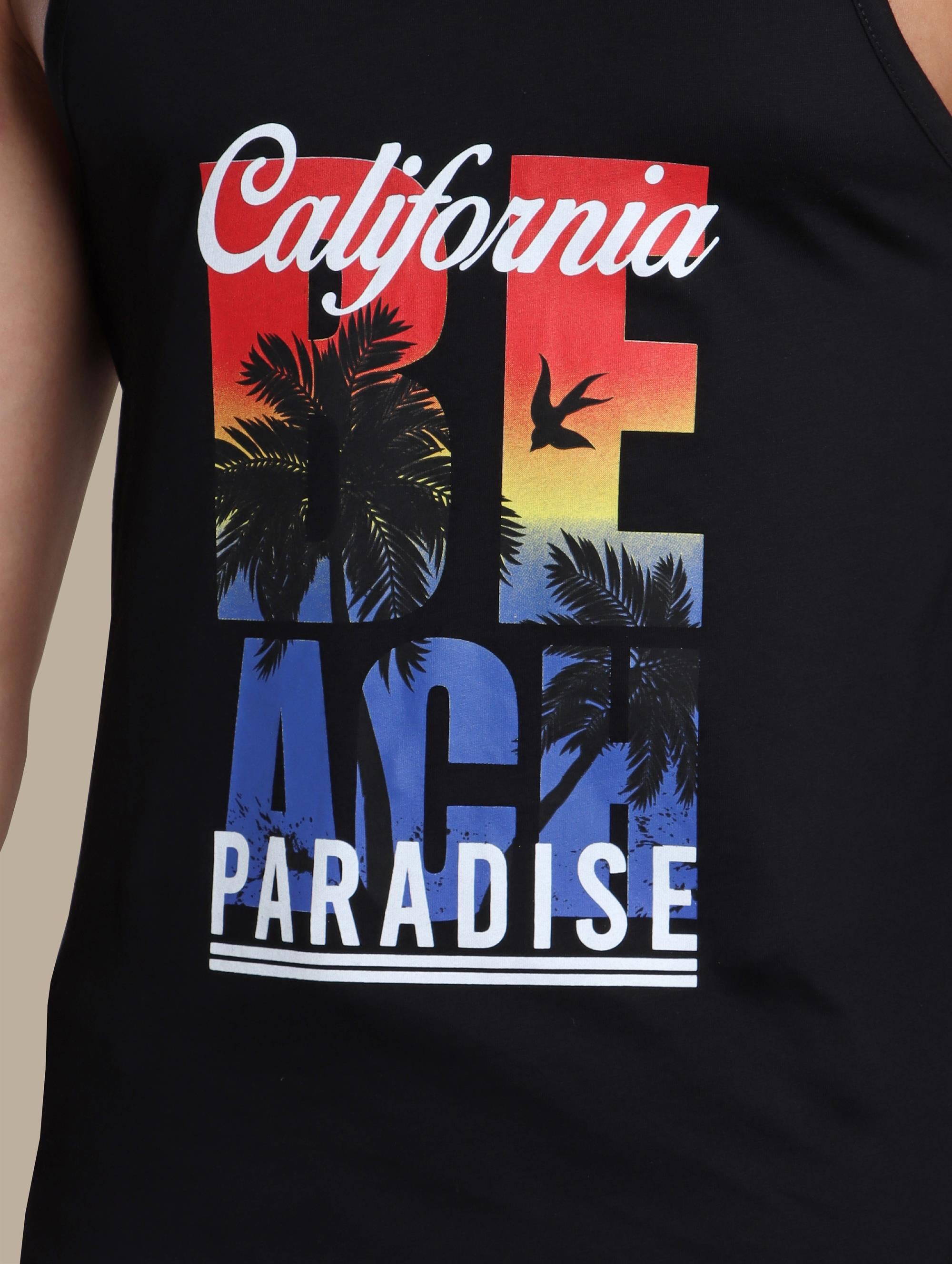 I-Shirt Printed California | Black