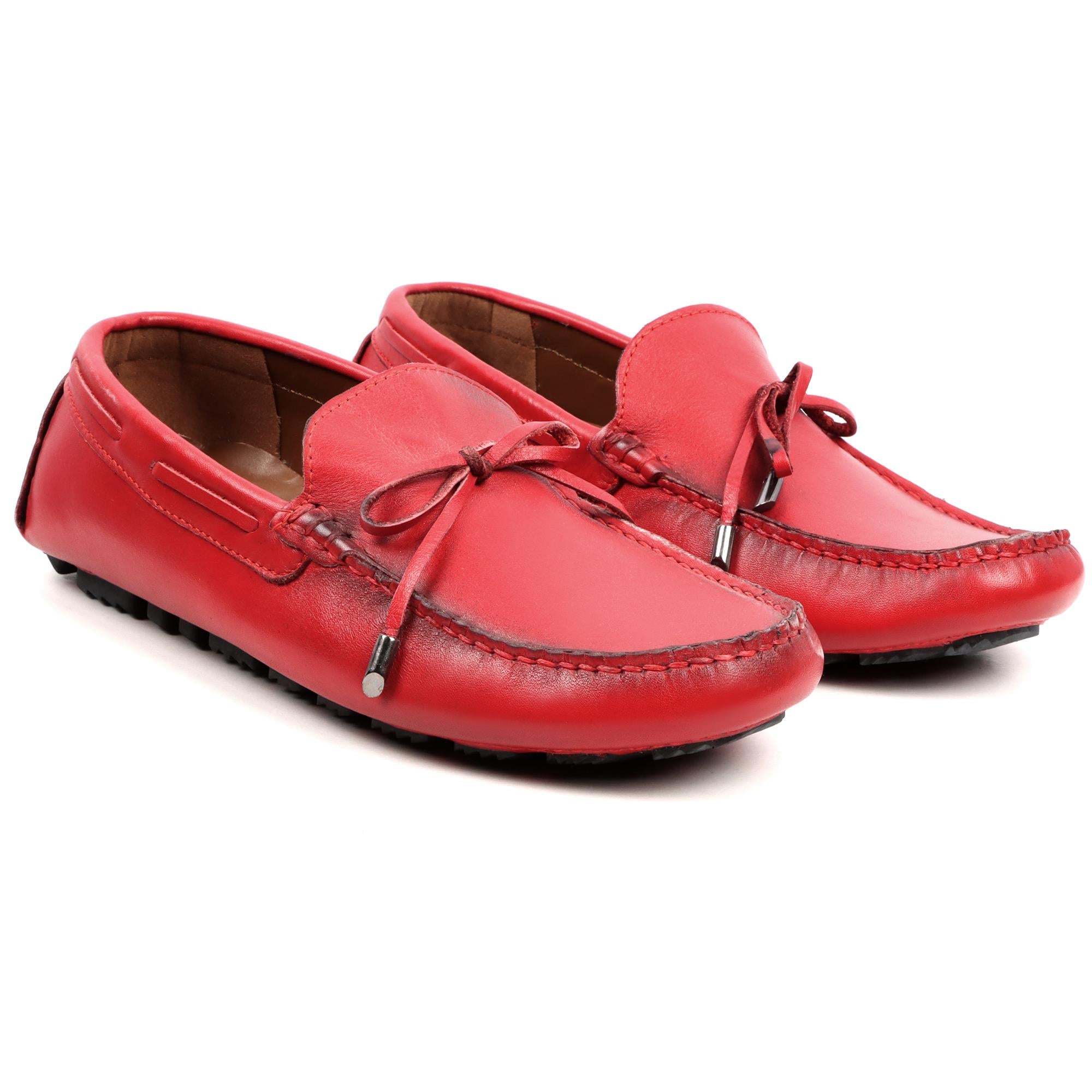 Moccasin With String | Red