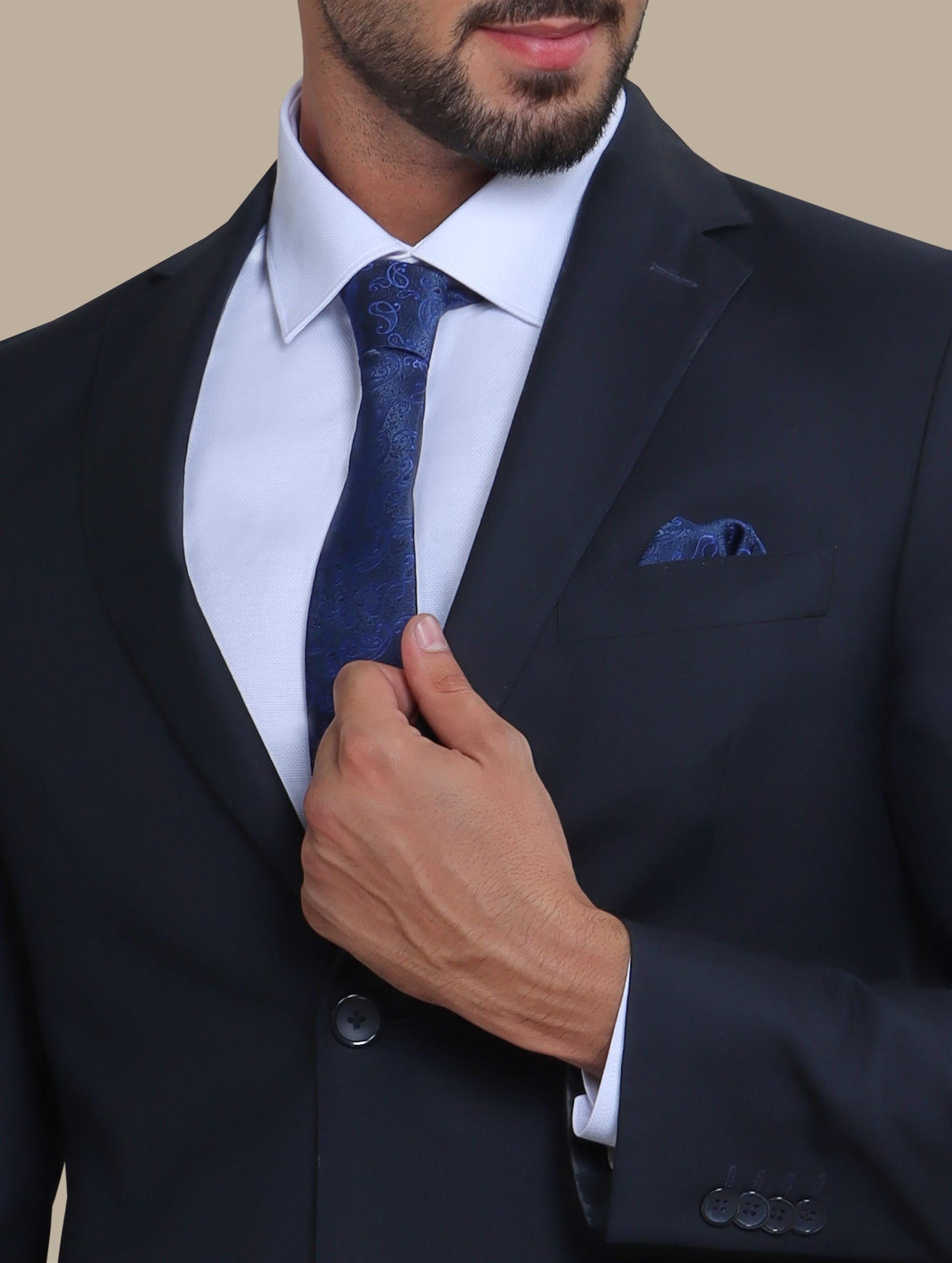 Suit Basic Plain Notch | Navy