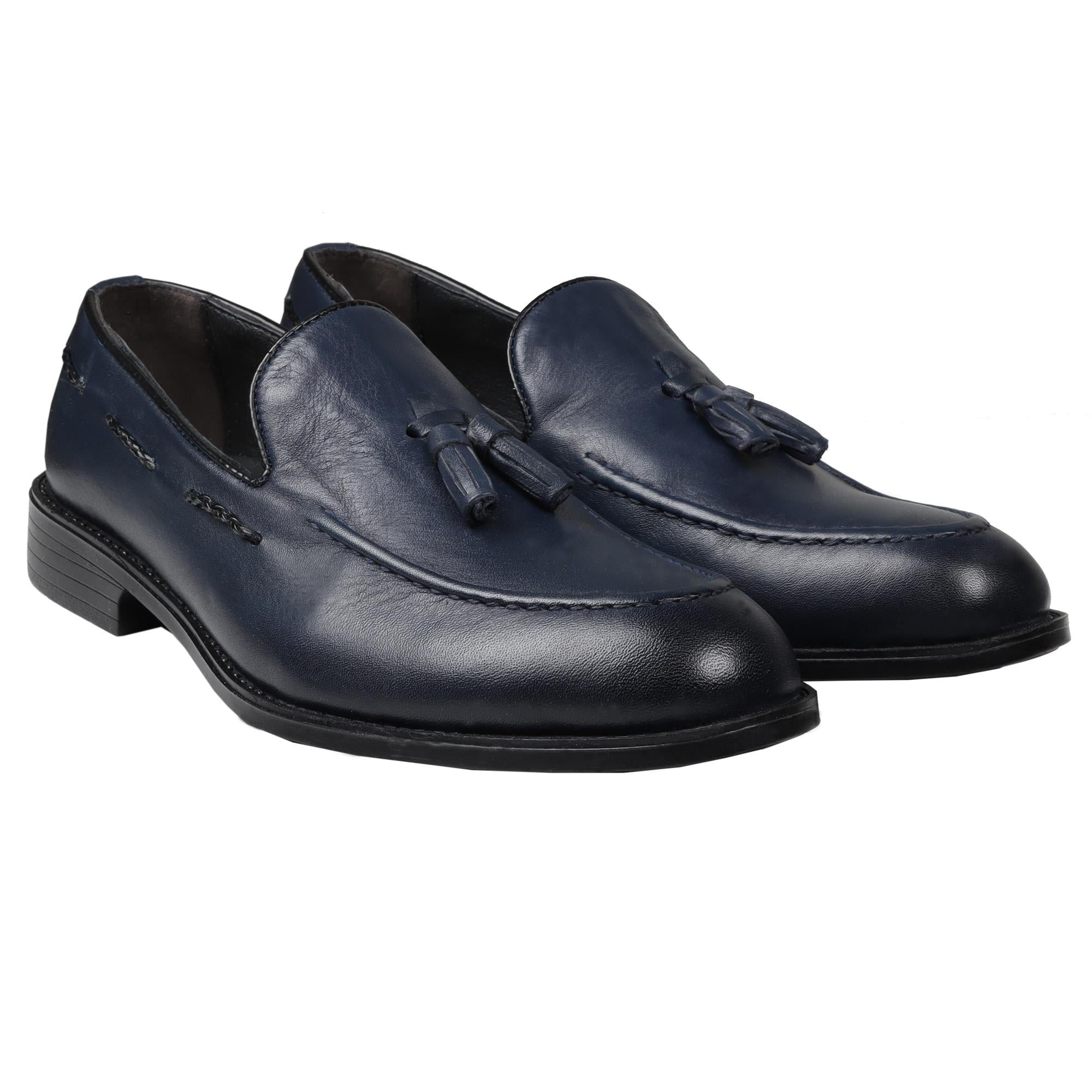 Shoes Classic Loafer with frills | Navy