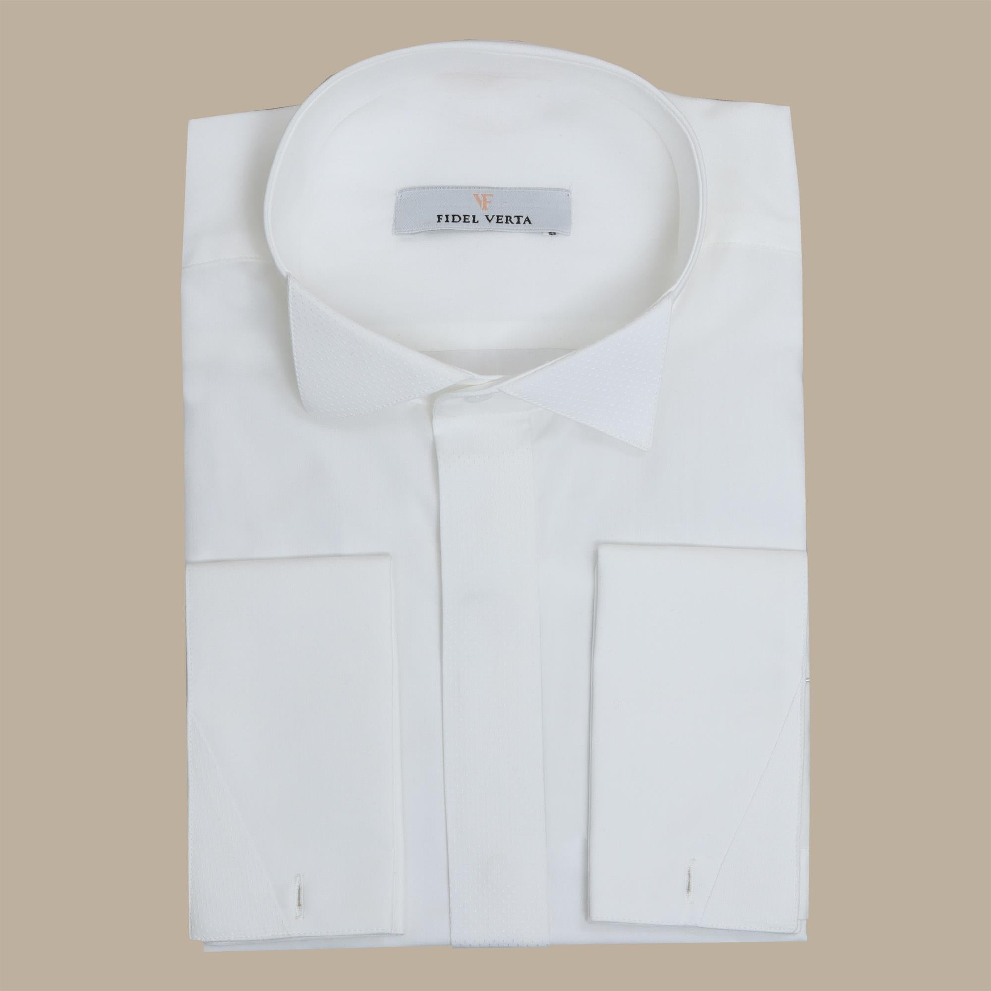 Shirt Tuxedo Dotted | White