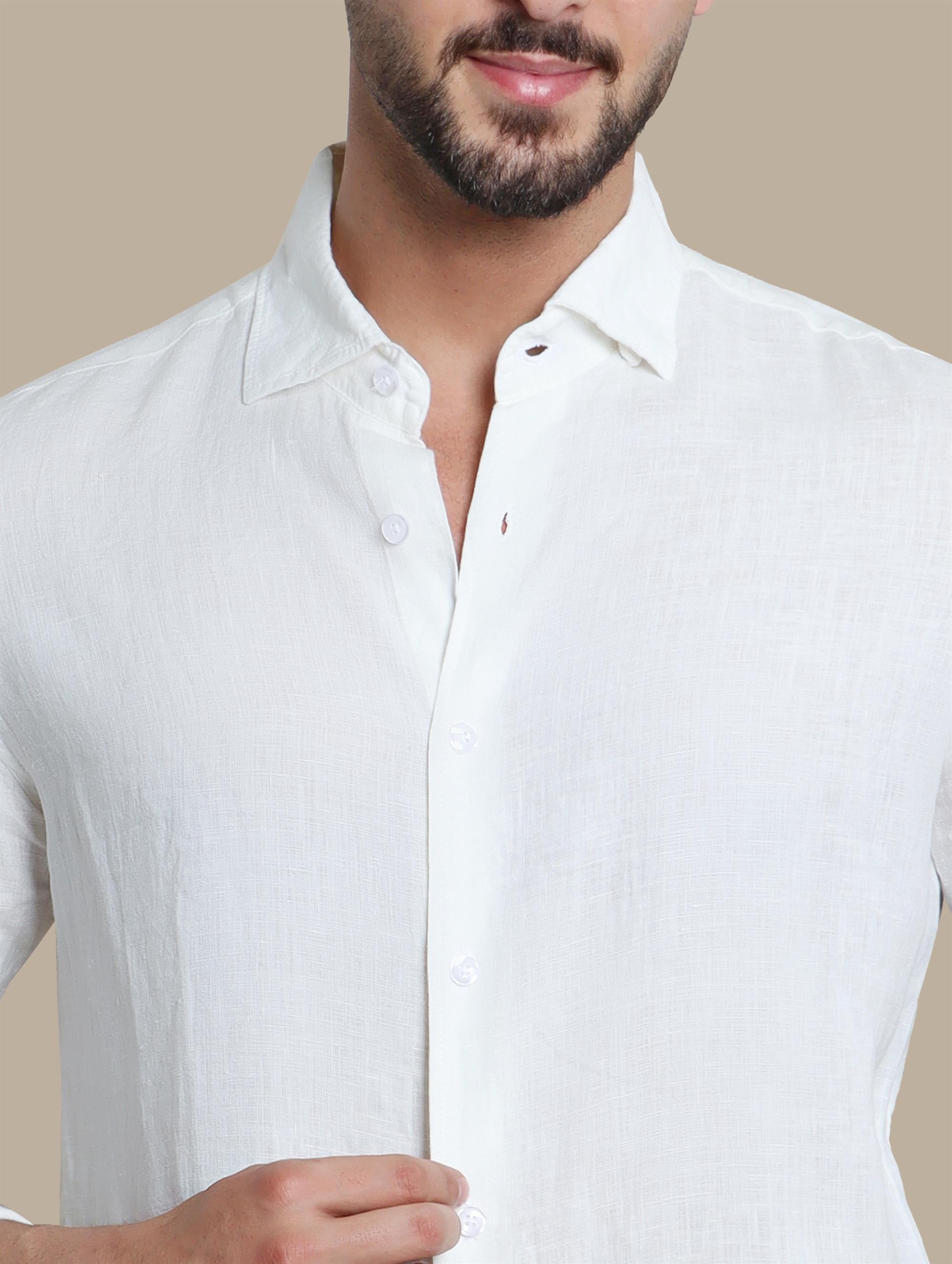 Shirt Linen Basic | White