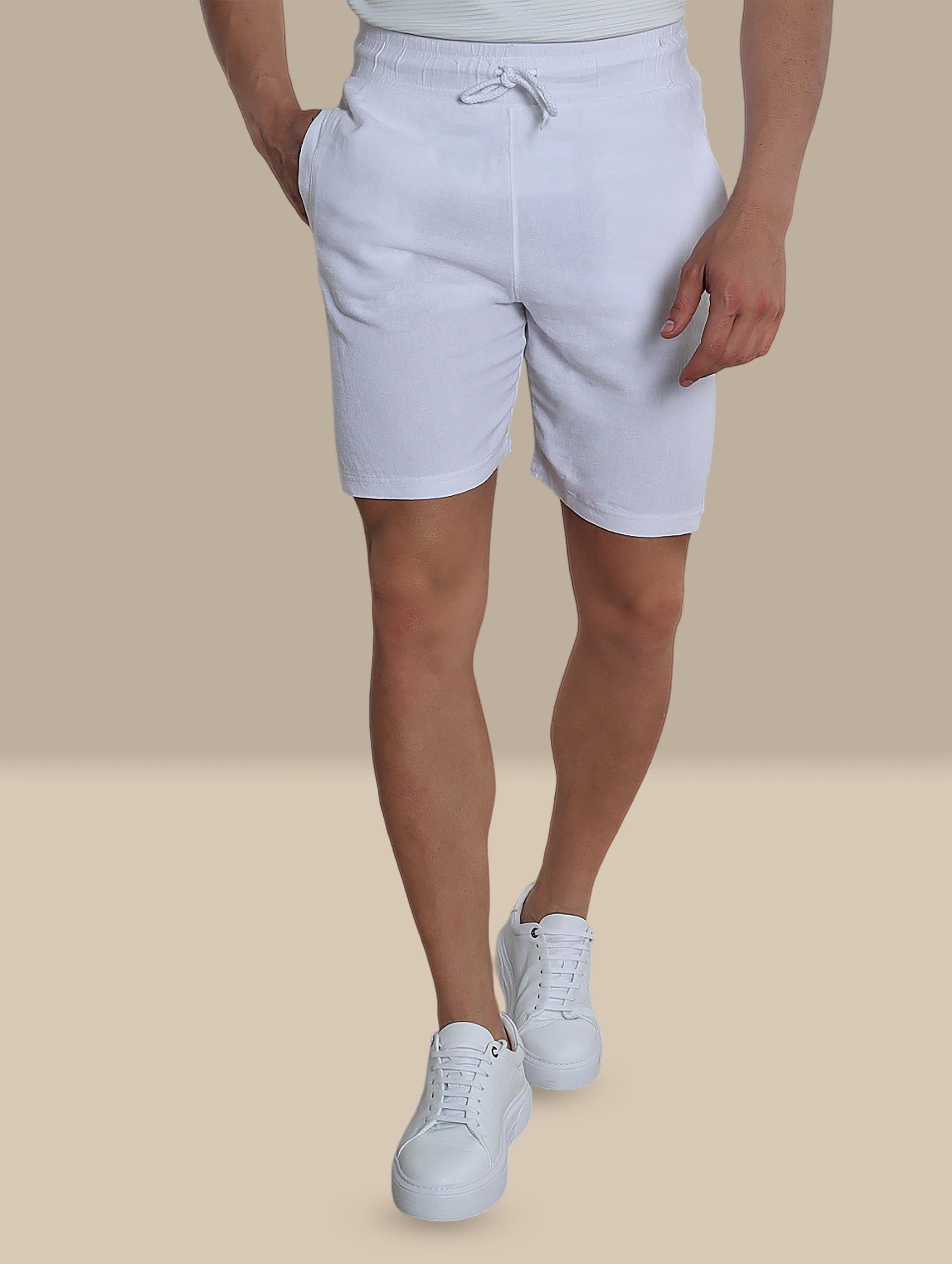 Short Linen Basic | White