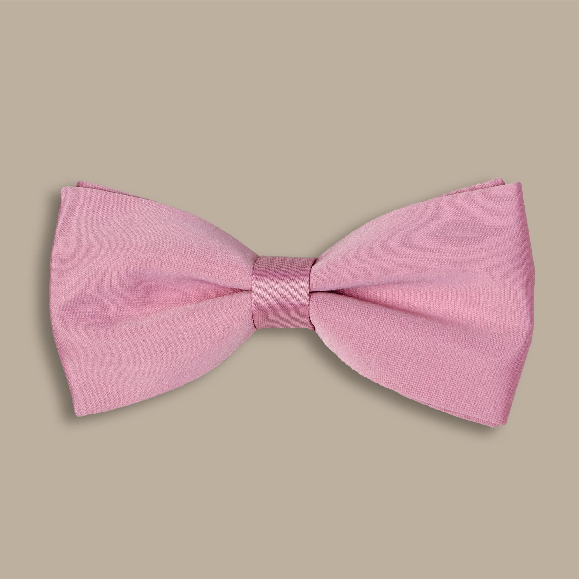 Bowtie Satin Small Plain | Pink