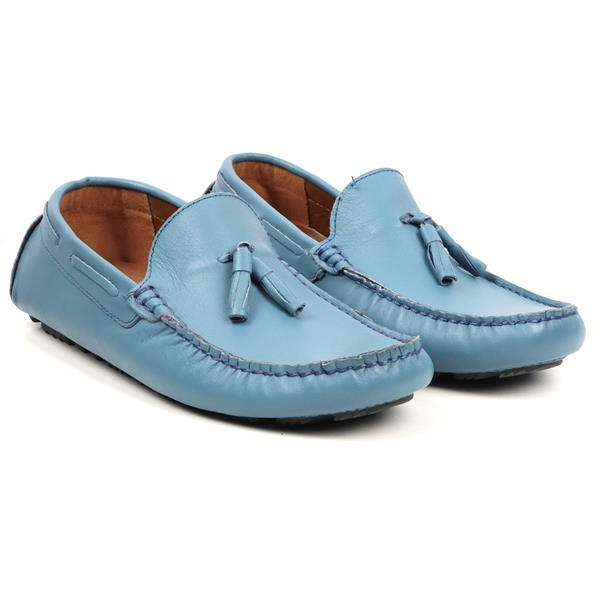 Moccasin With Frills | Blue