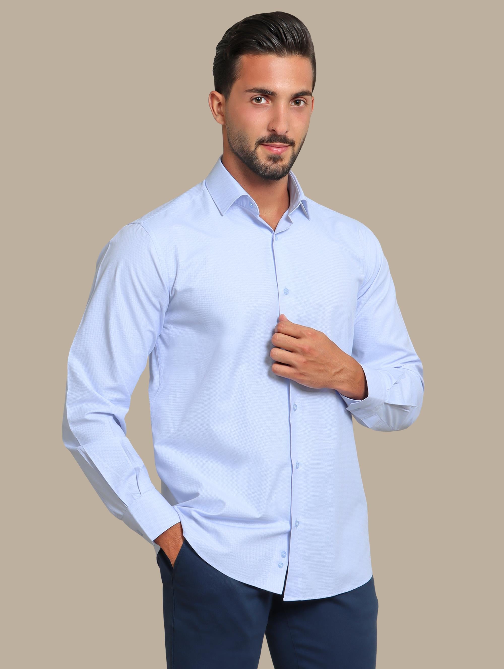 Shirt Structured Regular | Light Blue
