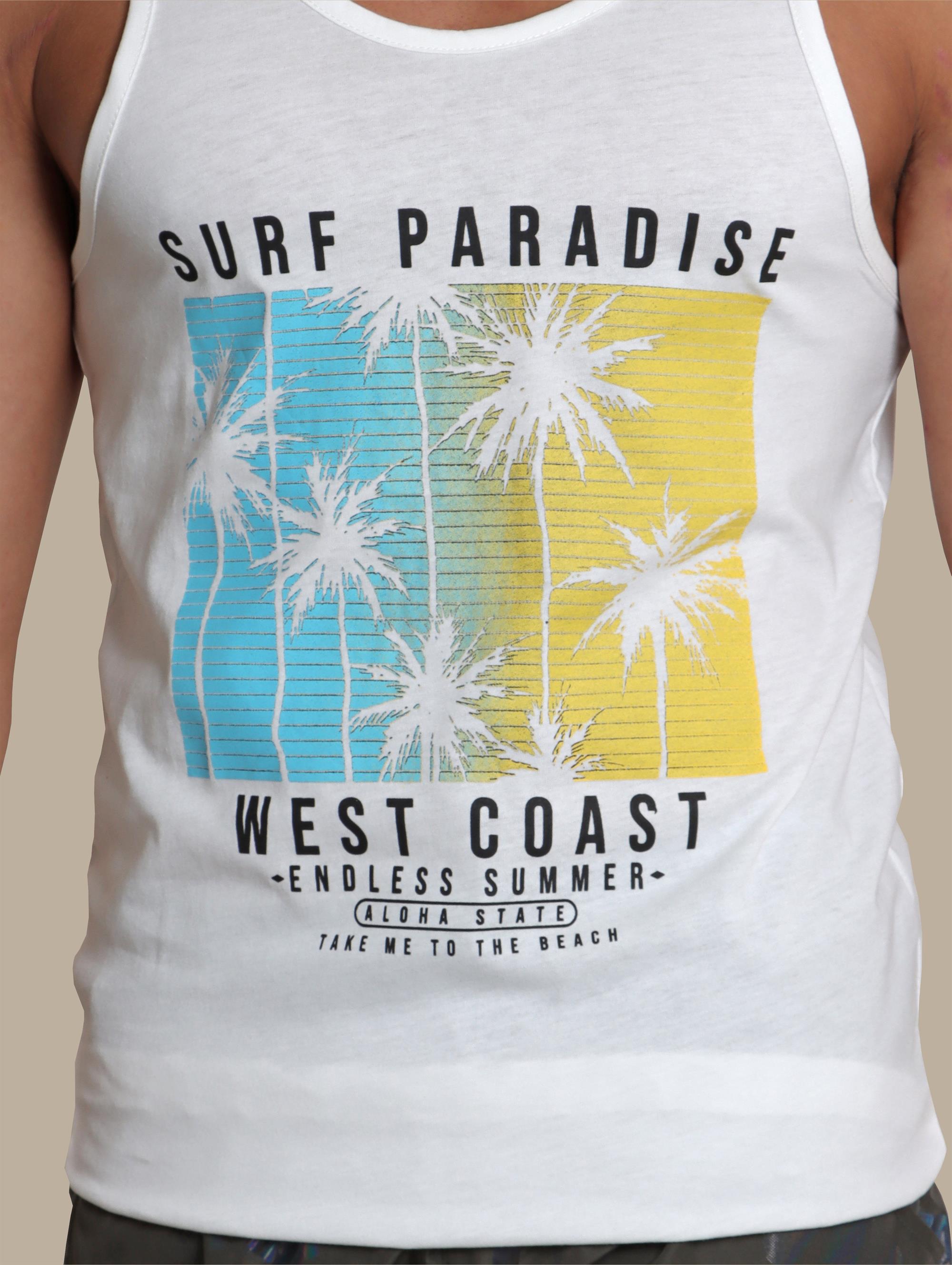 I-Shirt Surf Paradise | White