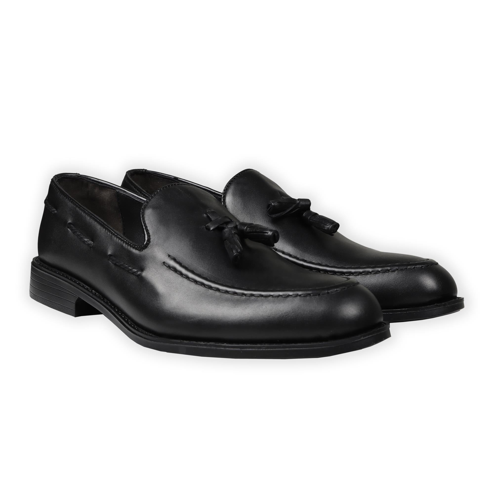 Shoes Classic Loafer with frills | Black