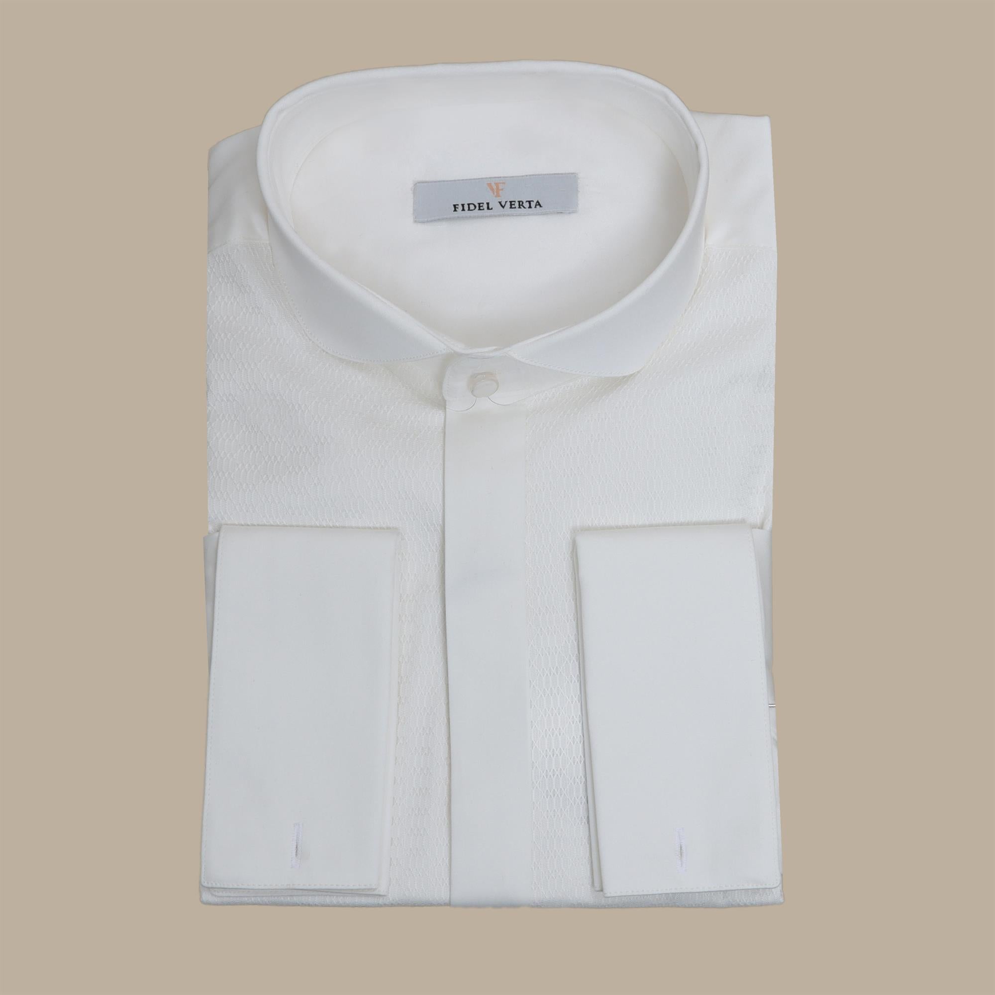 Shirt Tuxedo Net | White