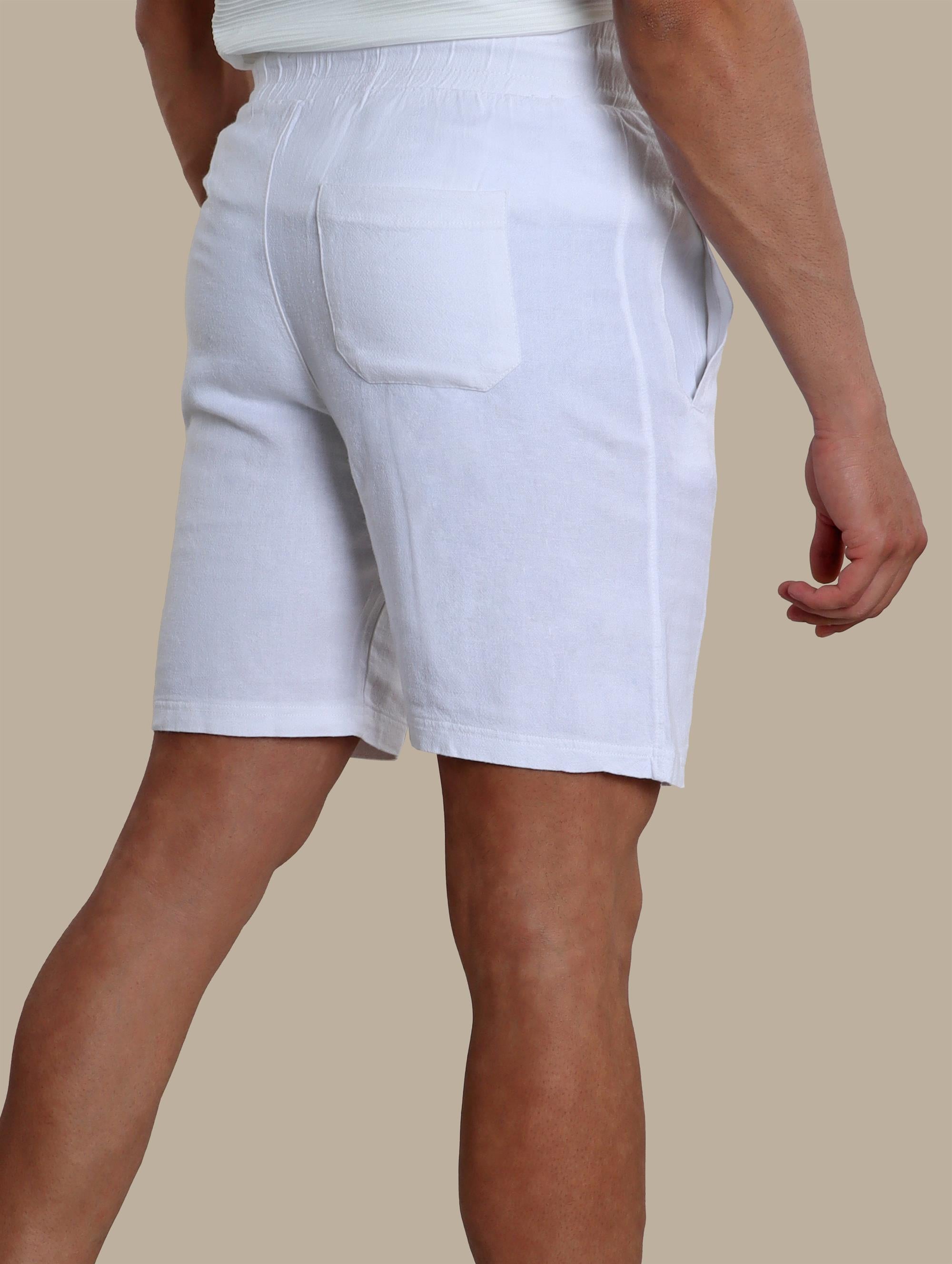 Short Linen Basic | White