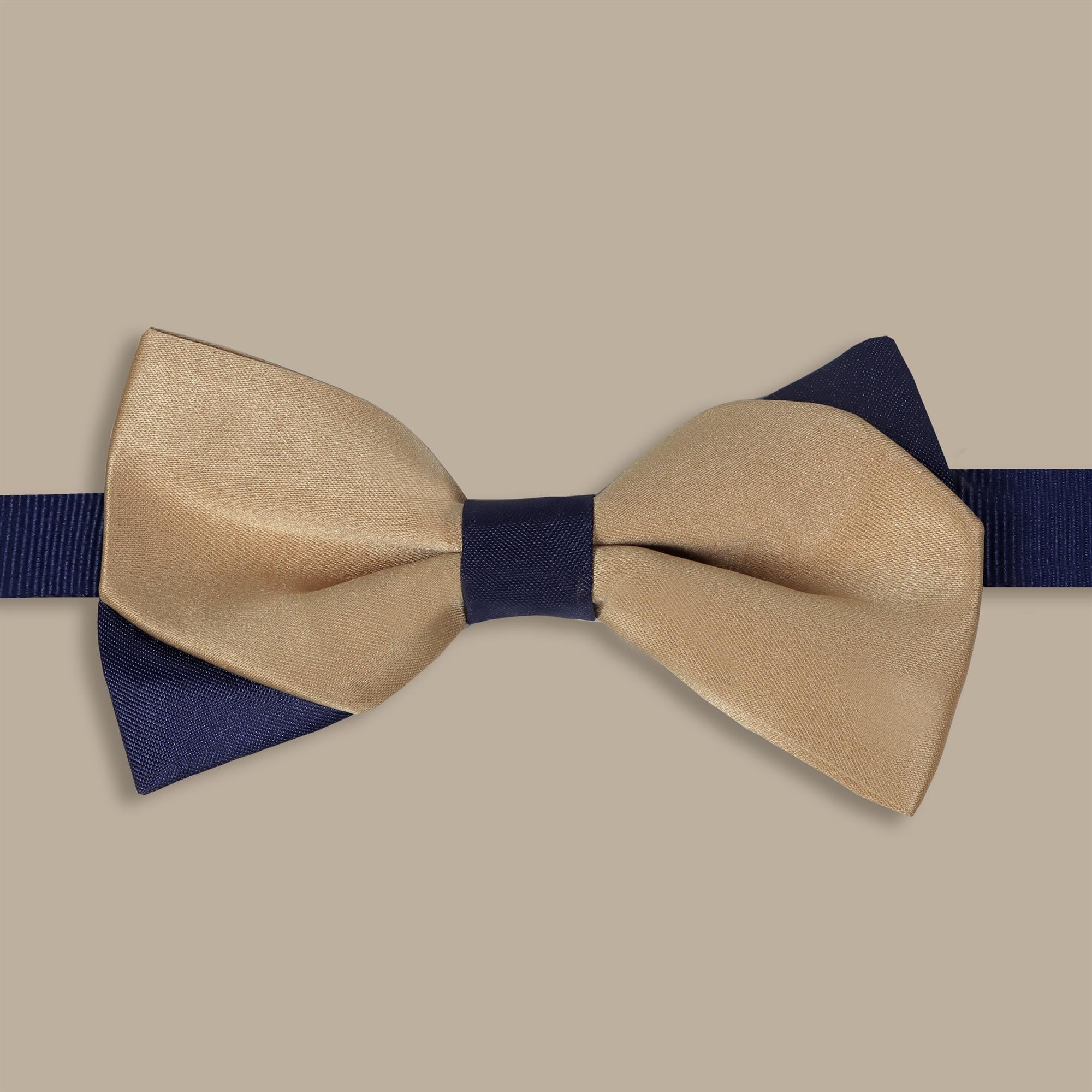 Bowtie Double Face | Gold & Navy